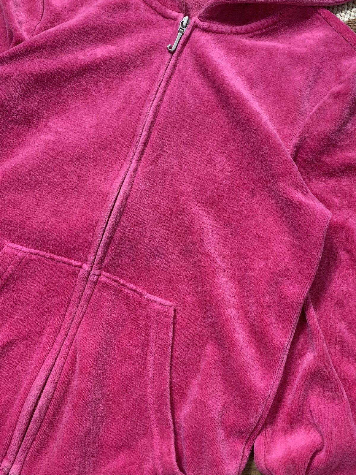 Juicy Couture VINTAGE JUICY COUTURE 2000s VELOUR ZIP HOODIE Size XS / US 0-2 / IT 36-38 - 4 Thumbnail
