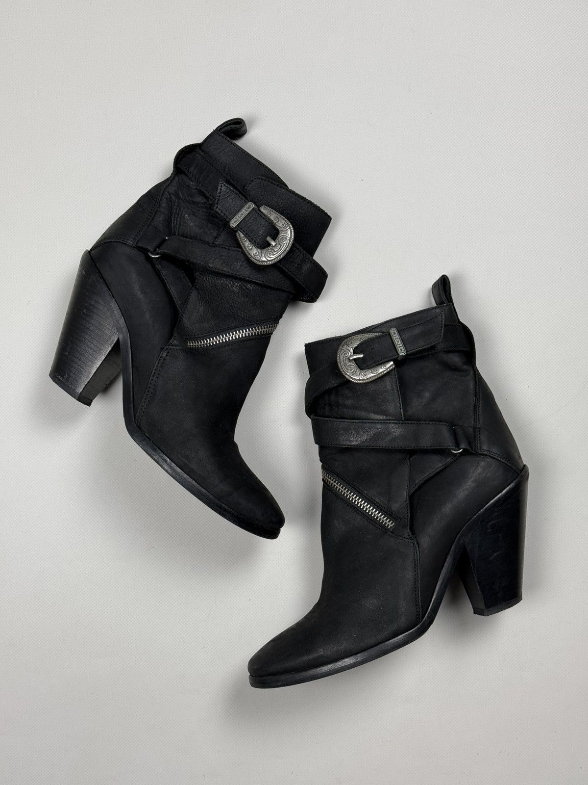 Allsaints Allsaints Ladies Avant-Garde Heeled Ankle Boots Shoes Size US 9 / IT 39 - 20 Thumbnail