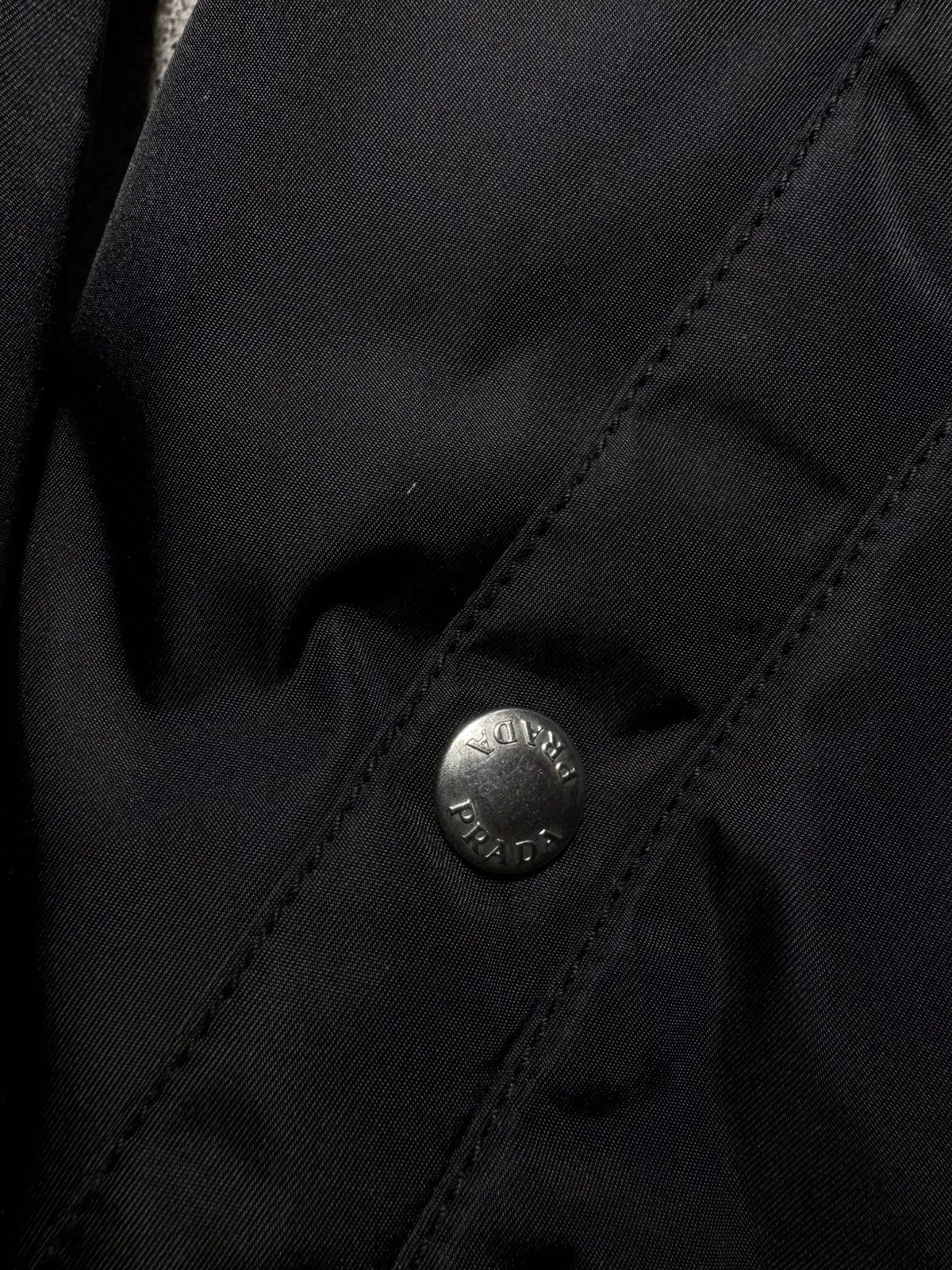 Prada Prada Nylon Bomber Jacket Black Rare Triangle Logo Size US M / EU 48-50 / 2 - 11 Thumbnail