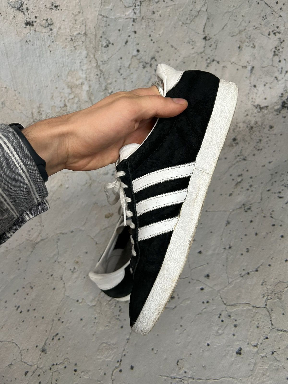 Adidas Vintage Adidas Gazelle Black Sneakers Retro Streetwear Size US 8.5 / EU 41-42 - 5 Thumbnail