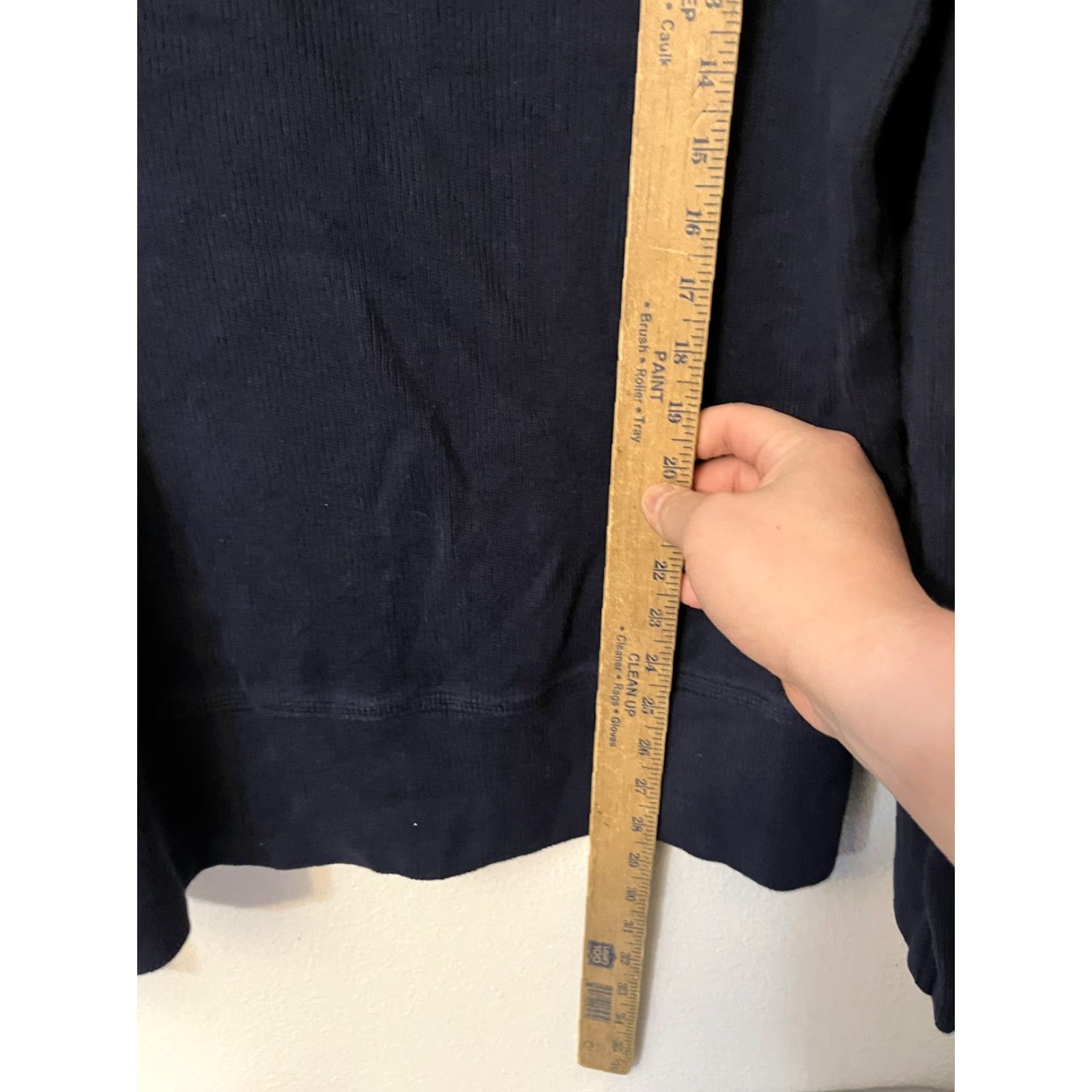 Banana Republic Banana Republic Hoodie Pullover Mens Large Navy Blue Fleece Hooded Pockets Ribbed Sports Activewear Casual Size L / US 10 / IT 46 - 4 Thumbnail