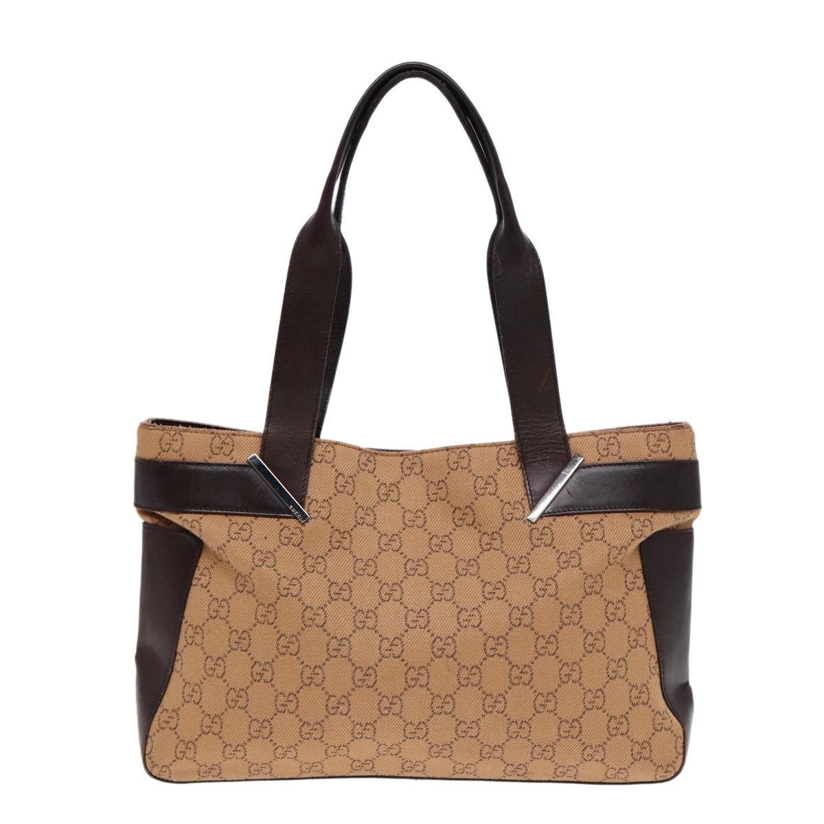 Gucci Gg Canvas Beige Canvas Tote Bag (Pre-Owned) Size ONE SIZE - 1 Thumbnail