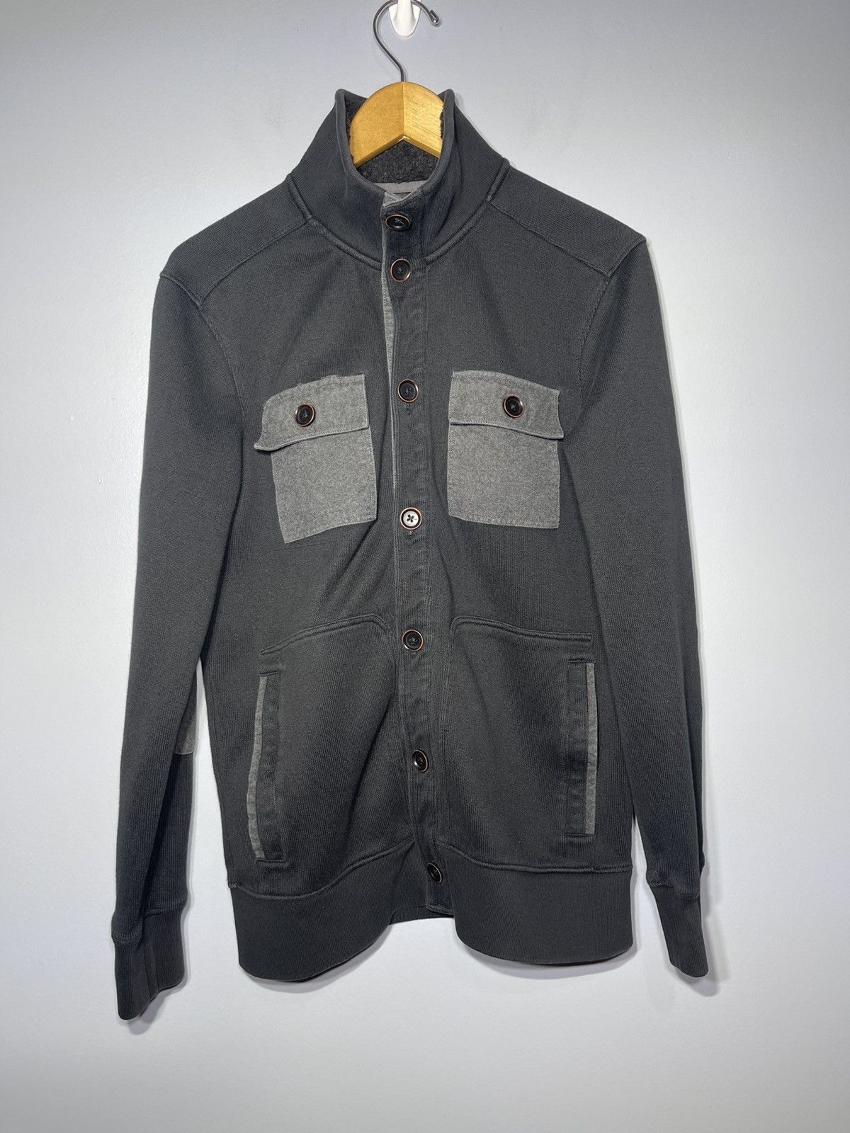 Banana Republic Banana Republic Heritage Cardigan Sz M Black Elbow Pads Size US M / EU 48-50 / 2 - 2 Thumbnail