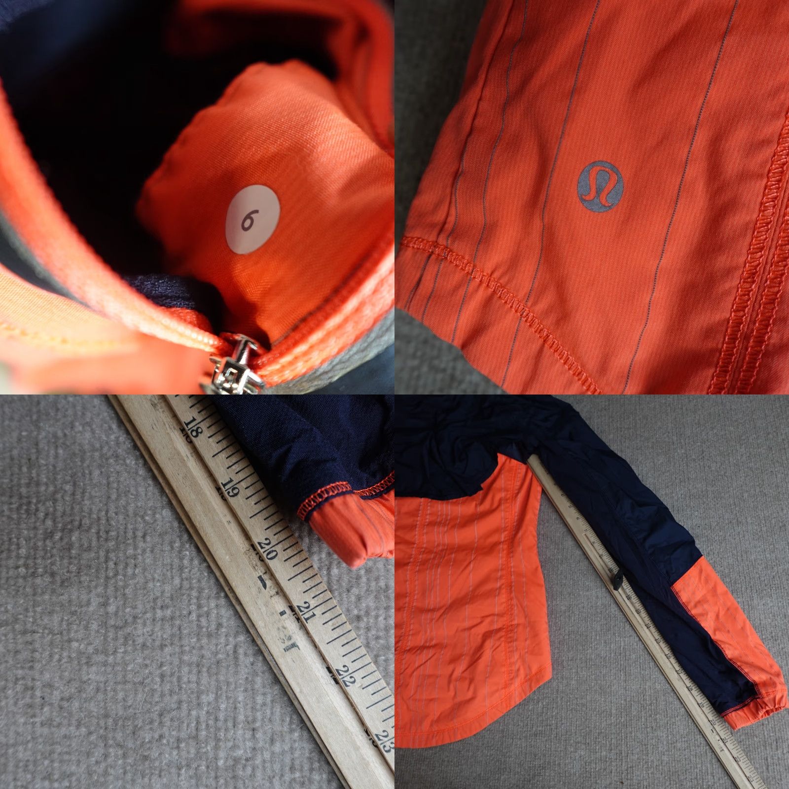 Lululemon Lululemon Womens Jacket Small / 6 Blue Orange Full Zip Hooded Get Up and Glow Shirt? Size M / US 6-8 / IT 42-44 - 8 Thumbnail