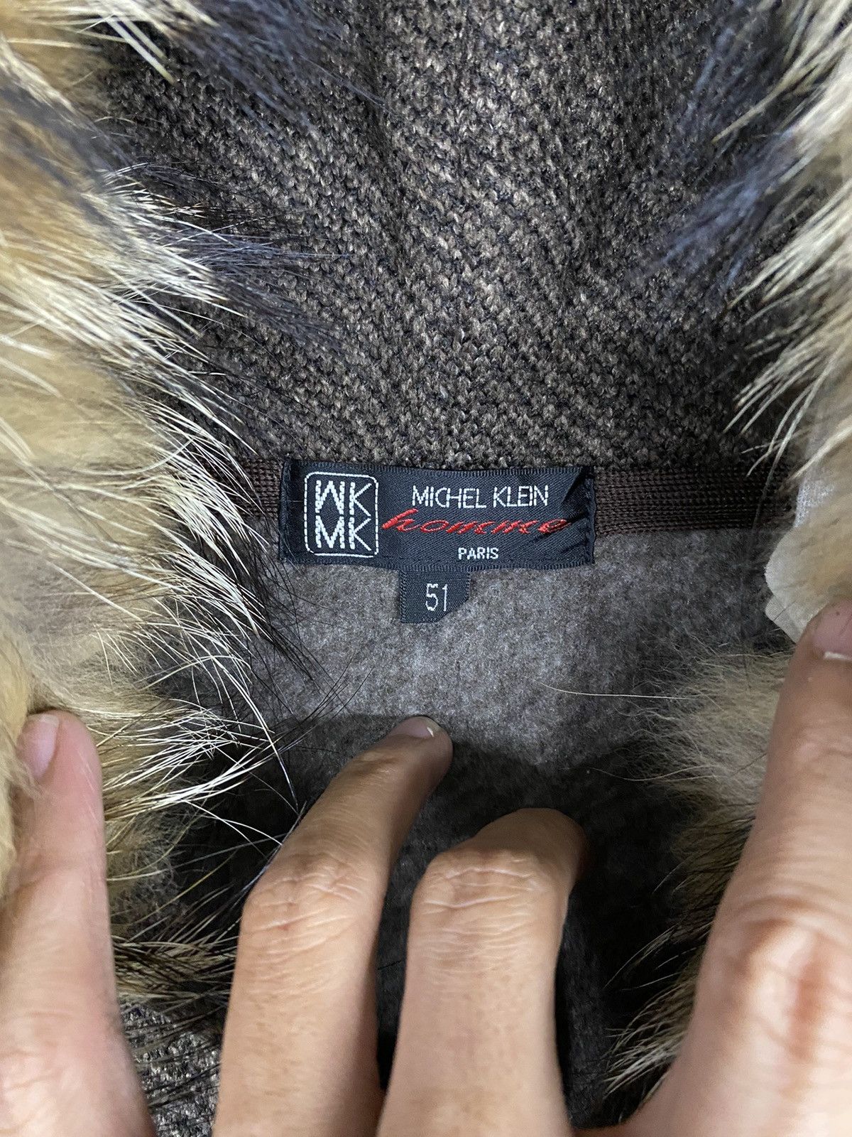 If Six Was Nine × Japanese Brand × Le Grande Bleu (L.G.B.) fur hoodie knitwear michel klein Size US L / EU 52-54 / 3 - 4 Thumbnail