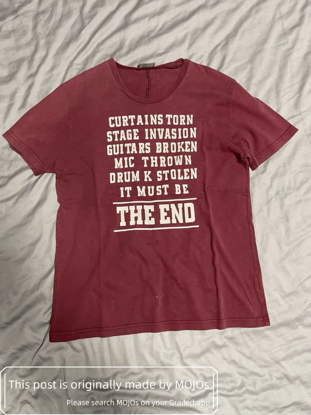 05AW Dior Homme THE END Tシャツ レッド S エディ Dior Dior Homme 05AW The End Print T-Shirt L Archive | Grailed