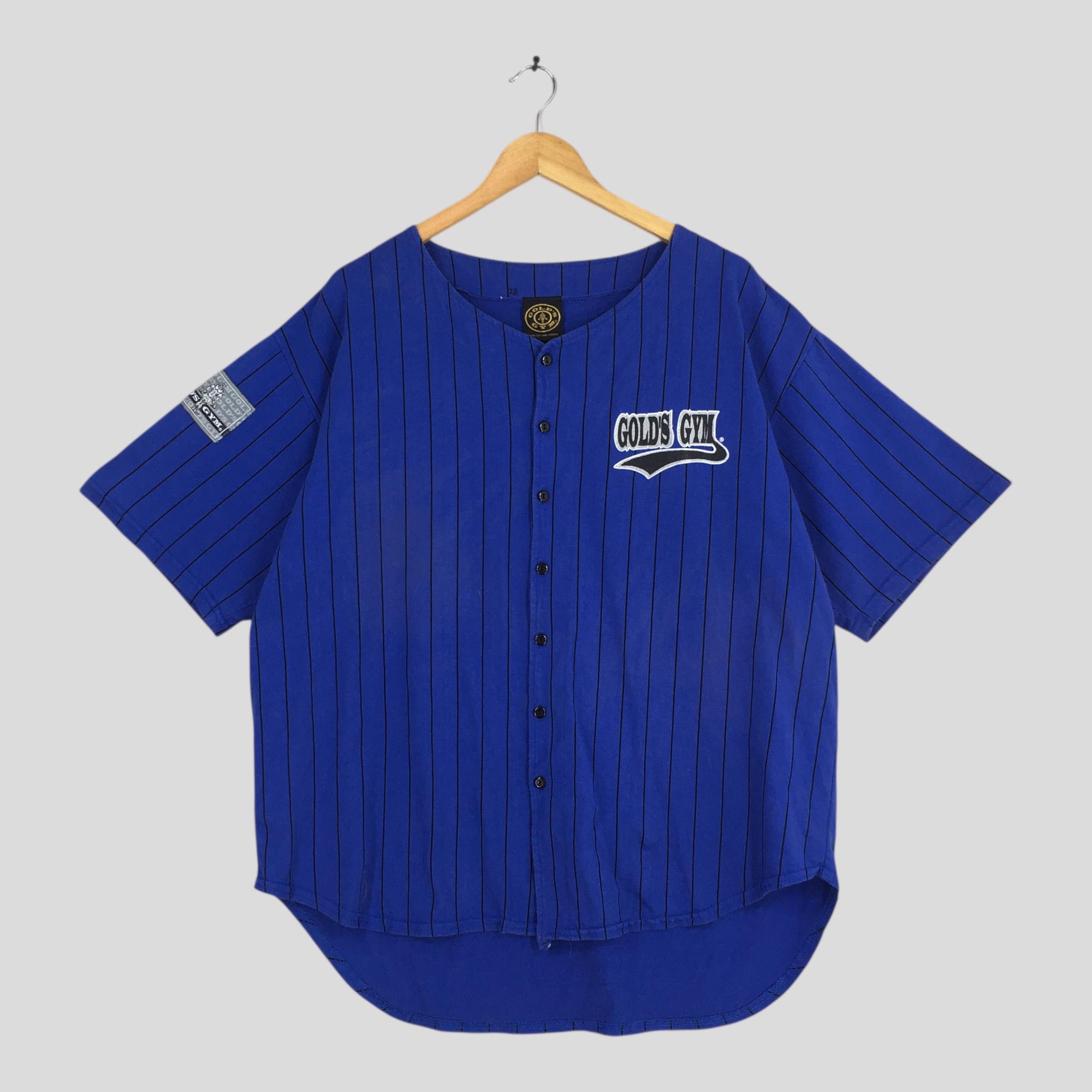 Vintage Vintage 90s Gold's Gym Baseball Shirt Large Size US L / EU 52-54 / 3 - 1 Thumbnail