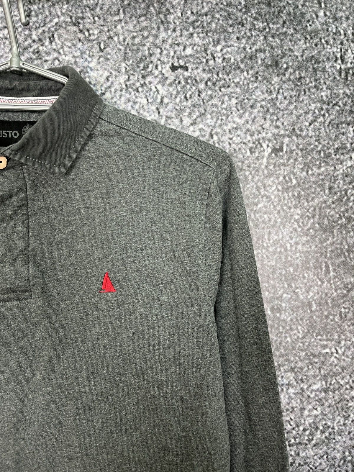 Musto Men’s Musto Long Sleeve Polo Shirt Rugby Style Gray Size M Size US M / EU 48-50 / 2 - 4 Thumbnail