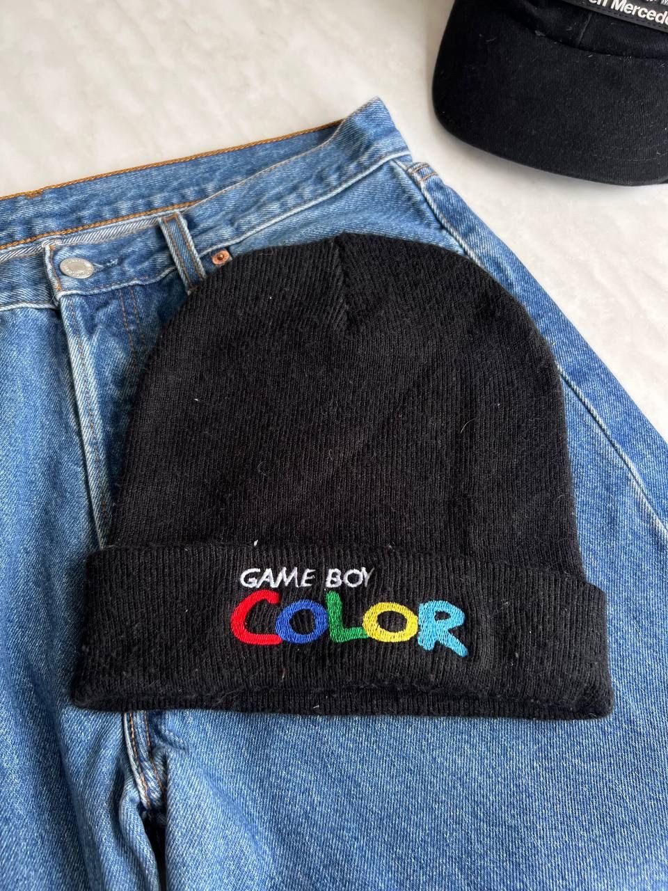 Nintendo Vintage Nintendo Game Boy Colour Multicolour Logo Beanie Hat Size ONE SIZE - 1 Thumbnail