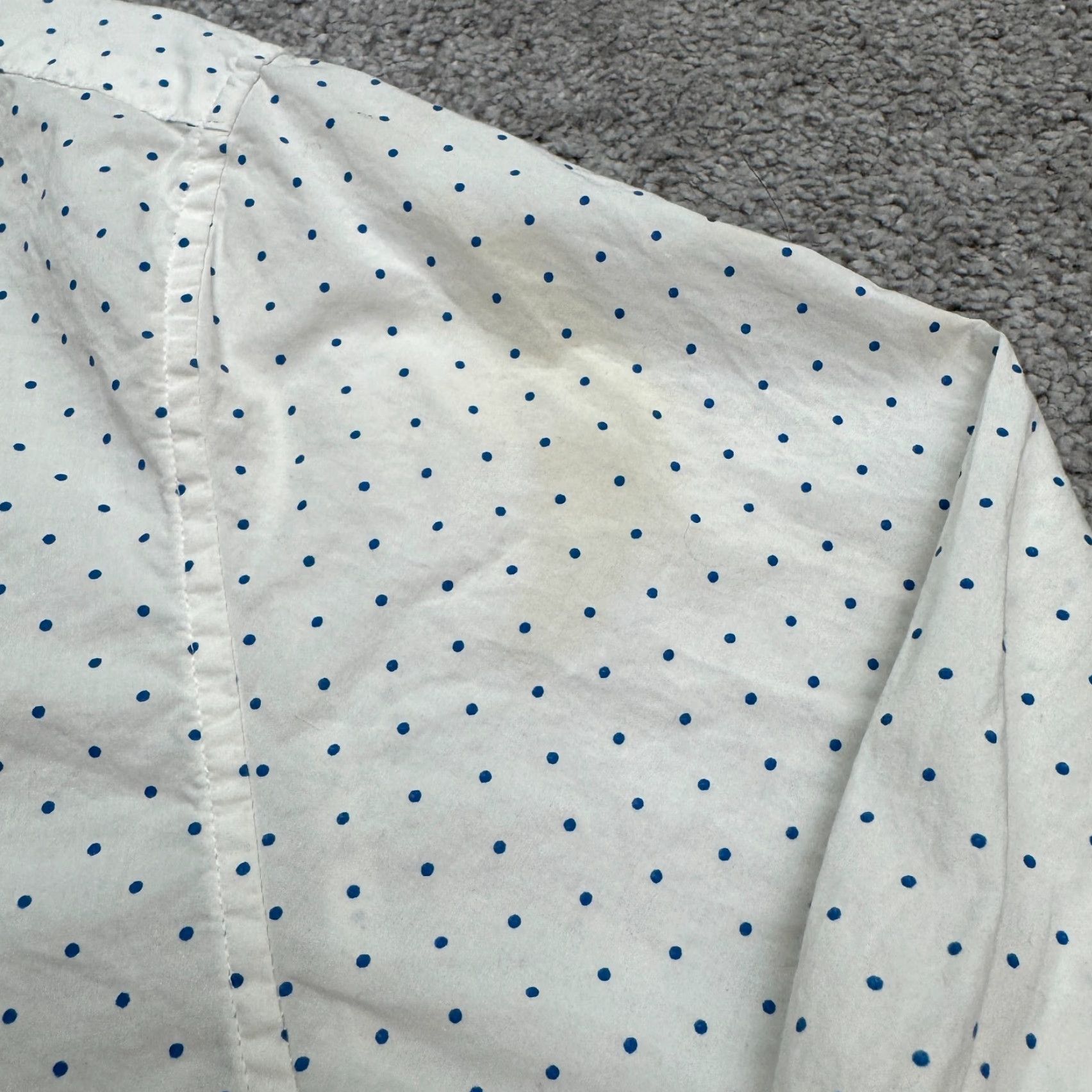 Bonobos Bonobos Button-Down Shirt Mens M White Cotton Slim Fit Polka Dot Size US M / EU 48-50 / 2 - 4 Thumbnail
