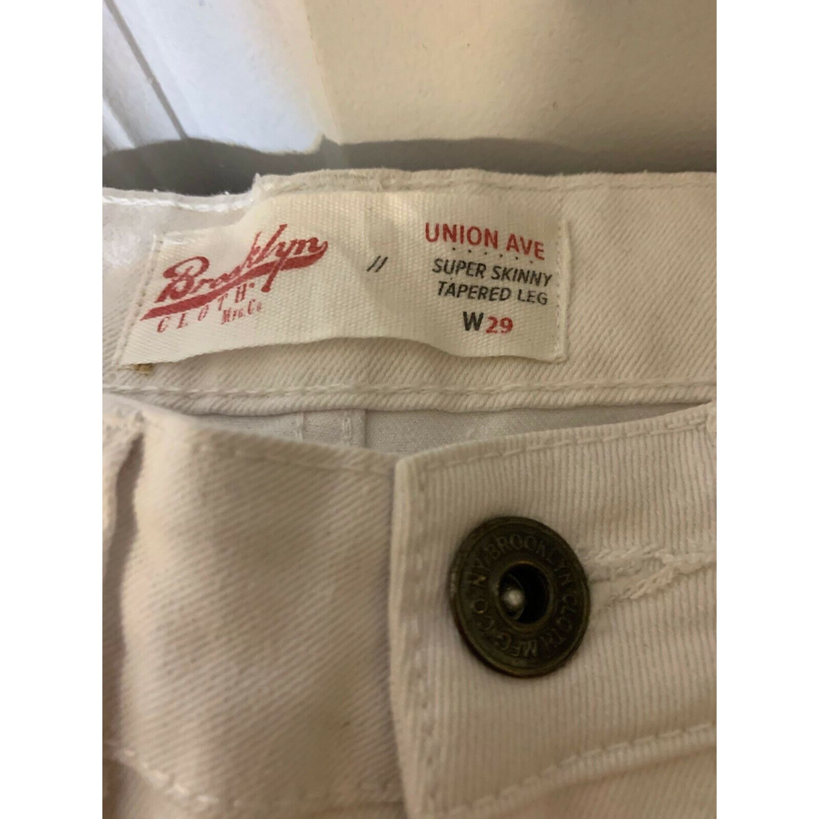 Brooklyn Cloth New Brooklyn Cloth Co. Super Skinny Jeans 29 X 30 Ribbed Leg Size US 29 - 2 Thumbnail