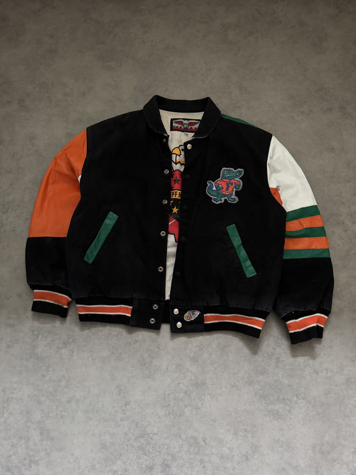 Rare 90s Jeff Hamilton Florida Gators Lether Jacket Medium