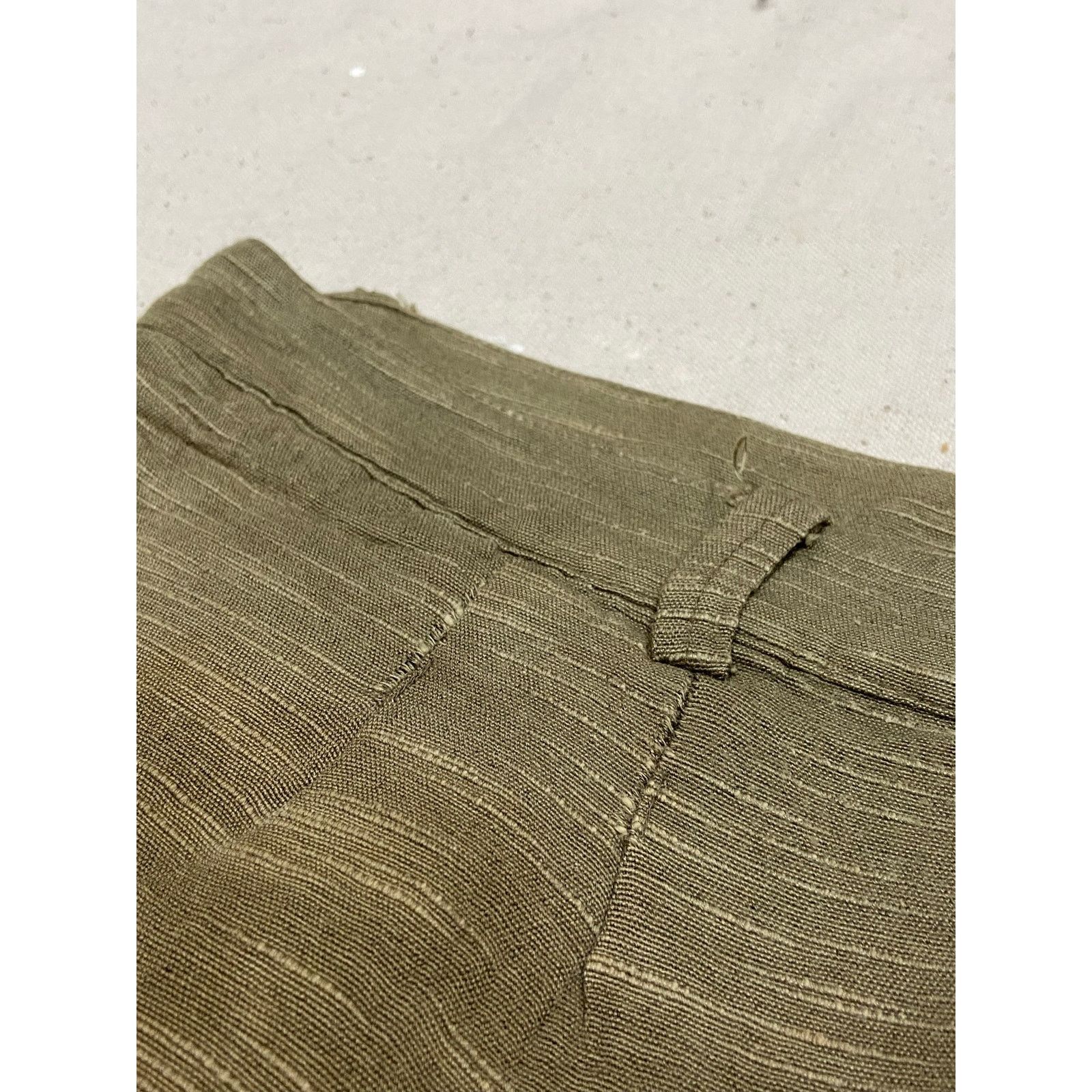 Vintage 40s Vintage Thrashed Distressed Faded Tan Twill Shorts Size US 35 - 7 Thumbnail
