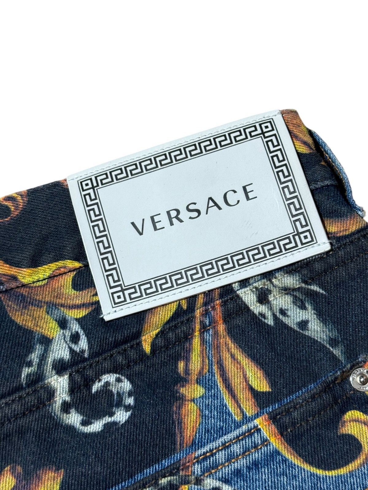 Versace Versace Printed Denim Pants Size US 38 / EU 54 - 6 Thumbnail