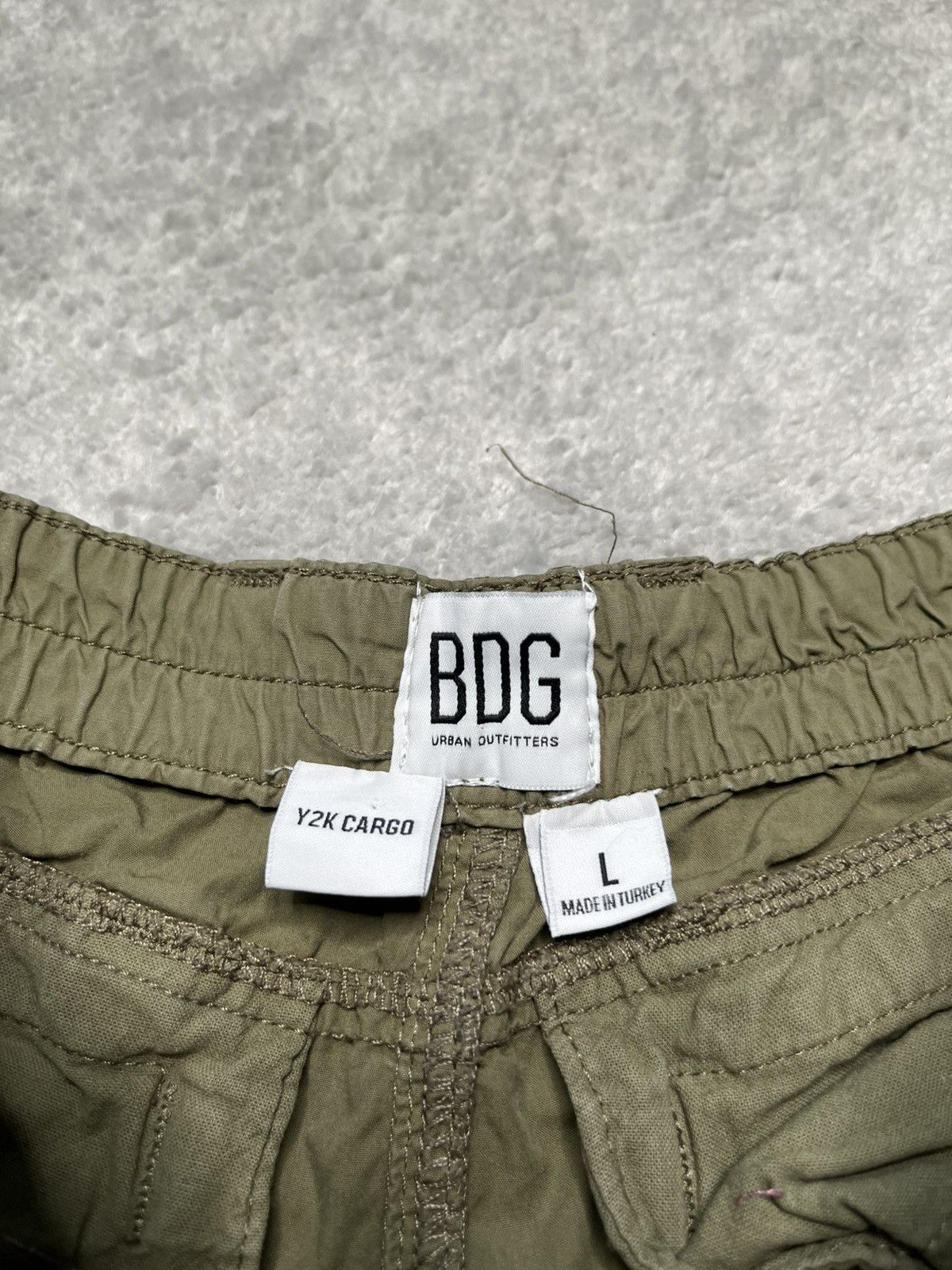 Vintage Vintage Khaki Green Cargo Pants Straight Urban Outfitters Size 32" / US 10 / IT 46 - 4 Thumbnail