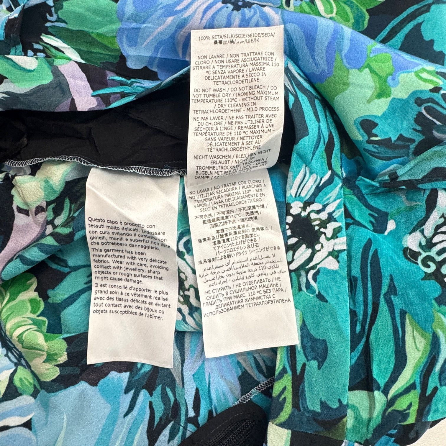 Stella McCartney STELLA MCCARTNEY Floral-Print Silk Midi Skirt Size 28" / US 6 / IT 42 - 8 Thumbnail