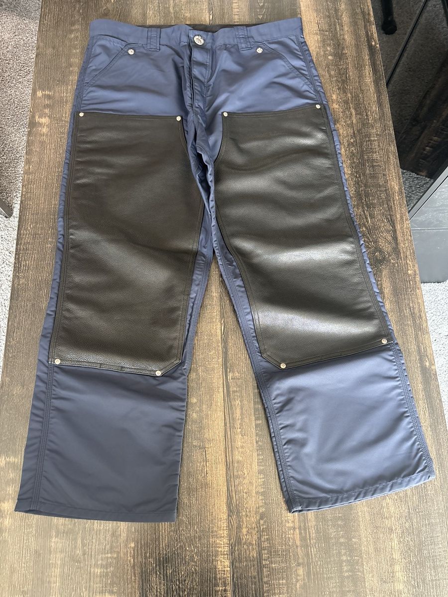 Chrome Hearts Chrome Hearts Half Nylon Half Leather Pants Size US 38 / EU 54 - 1 Thumbnail
