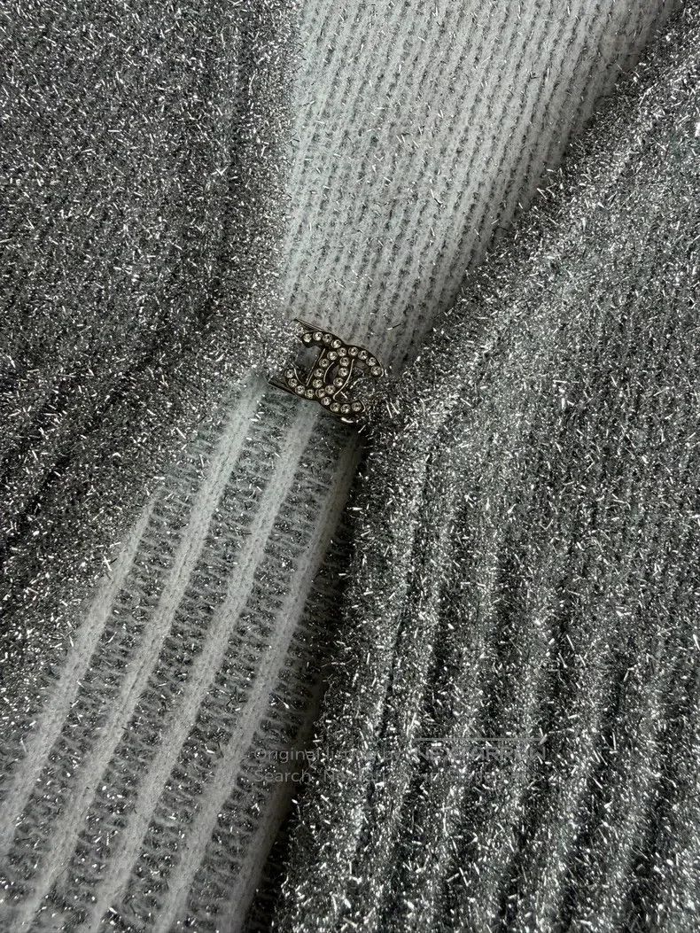 Chanel Chanel High-end handicraft workshop silver cardigan silver Size XS / US 0-2 / IT 36-38 - 3 Thumbnail