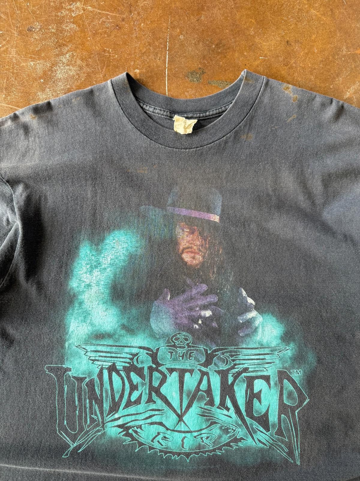 Vintage 1995 WWF Undertaker "rest in peace" wrestling shirt (XL) Size US XL / EU 56 / 4 - 2 Thumbnail