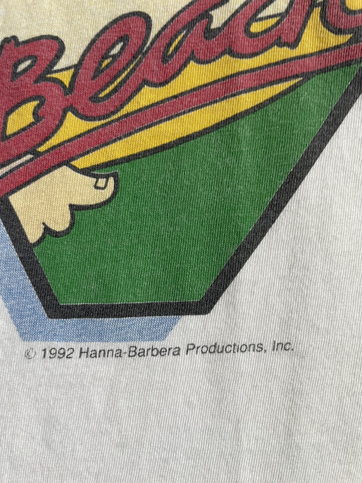 Cartoon Network × Vintage VTG Flinstones 1992 T-Shirt Bedrock Beach Hanna-Barbera RARE Size US L / EU 52-54 / 3 - 6 Thumbnail