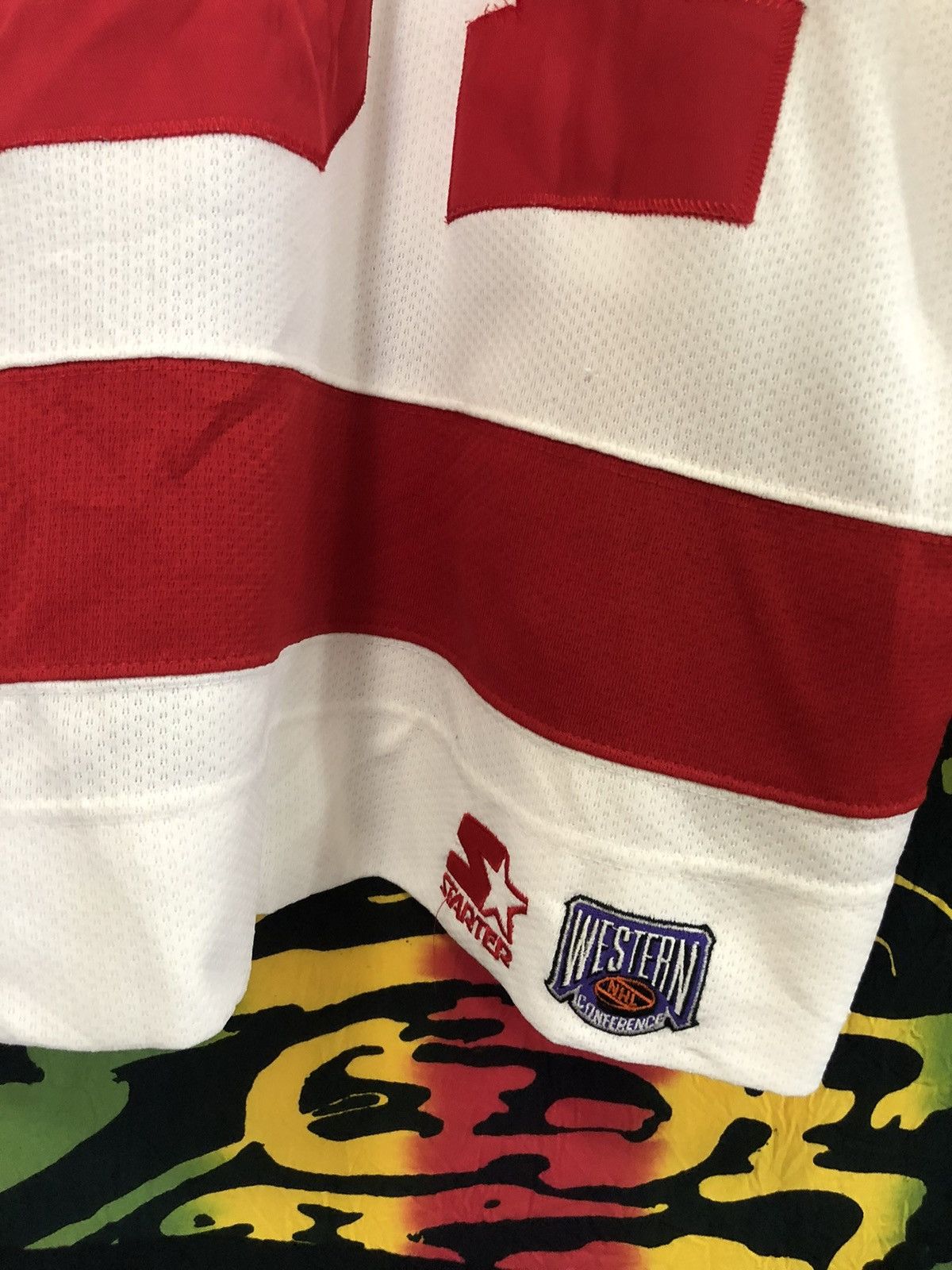 Starter × Vintage Vintage 90’s Starter Detroit Red Wing Tupac Shakur jersey Size US L / EU 52-54 / 3 - 6 Thumbnail