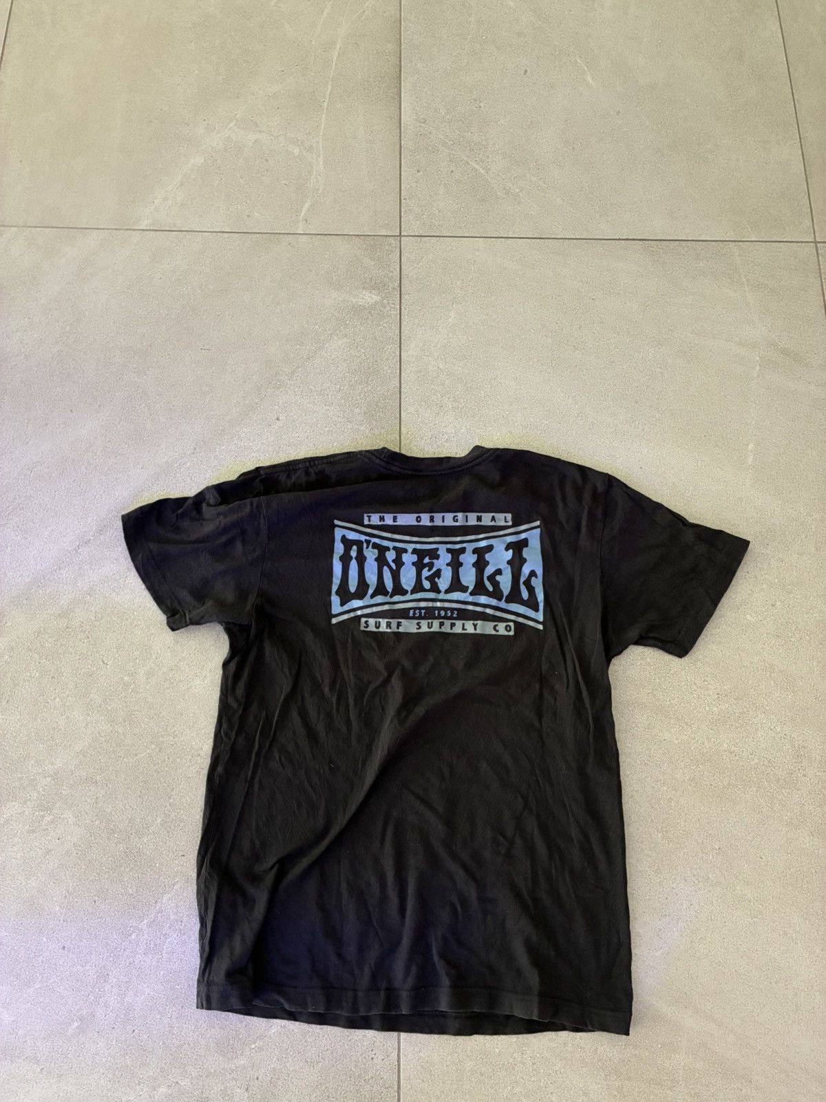 O'Neill O’Neill Black Graphic T-Shirt Medium Surf Logo Tee Size US M / EU 48-50 / 2 - 4 Thumbnail
