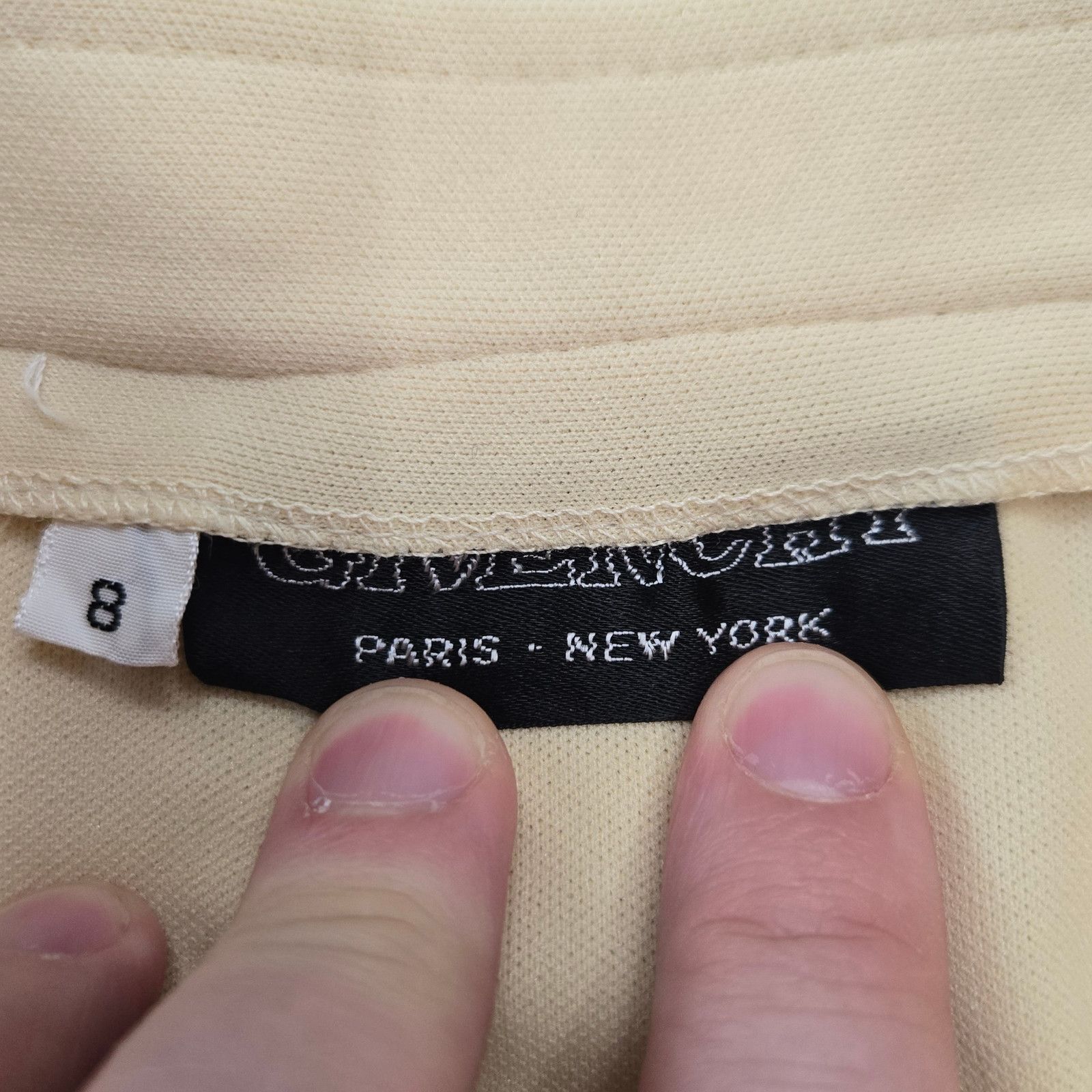 Givenchy Vintage Givenchy Paris New York A-Line Midi Skirt Cream 4 Size 27" / US 4 / IT 40 - 7 Thumbnail