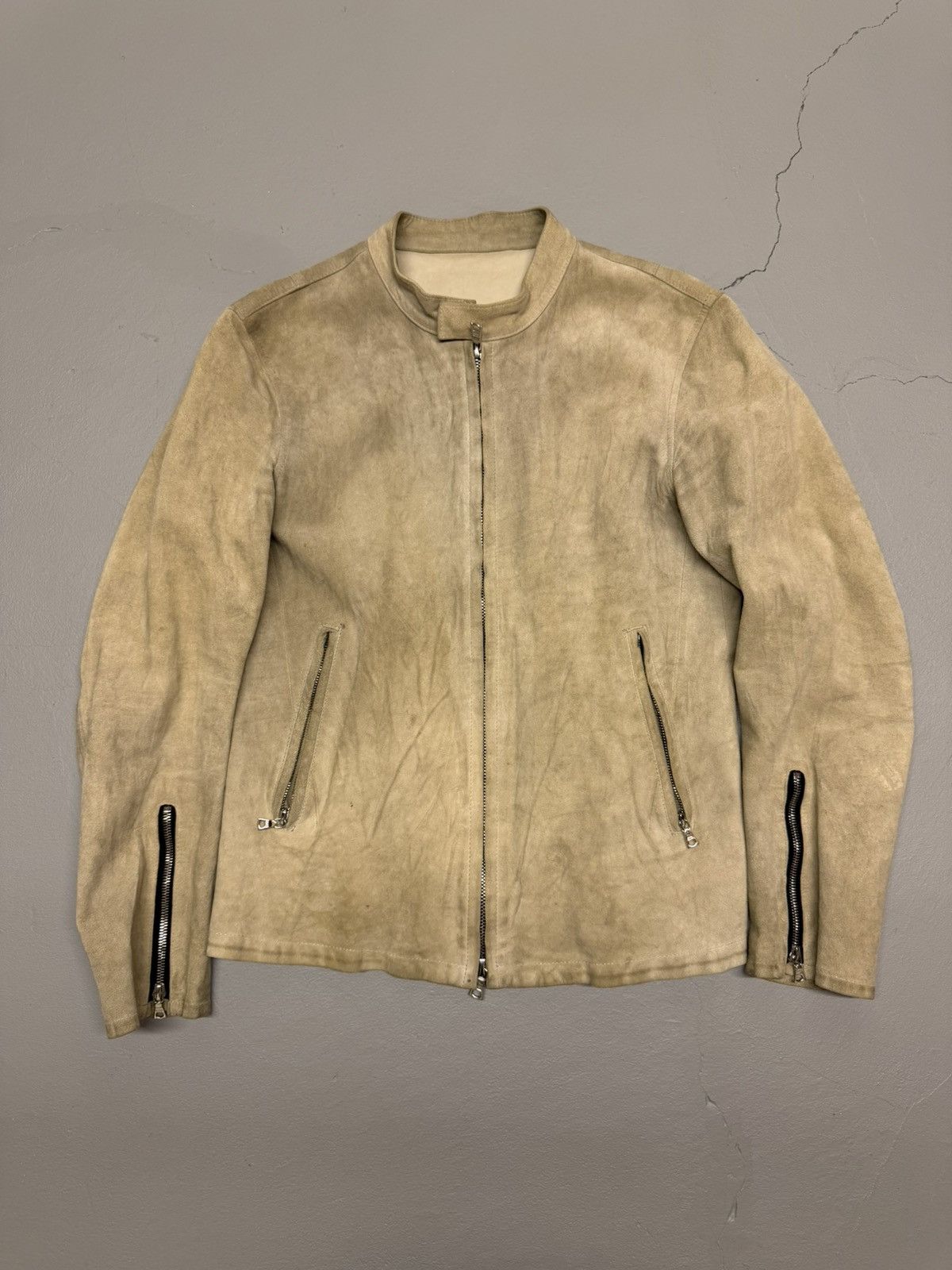 Suede Cafe Racer Jacket