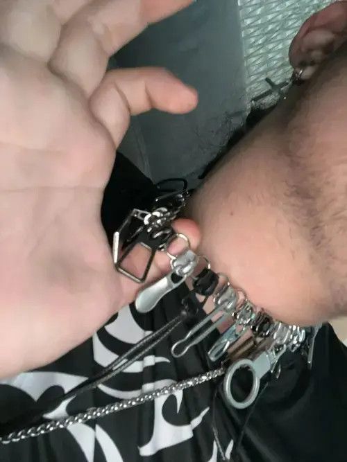 Designer Cyber Punk Zipper Necklace Chain Size ONE SIZE - 4 Thumbnail