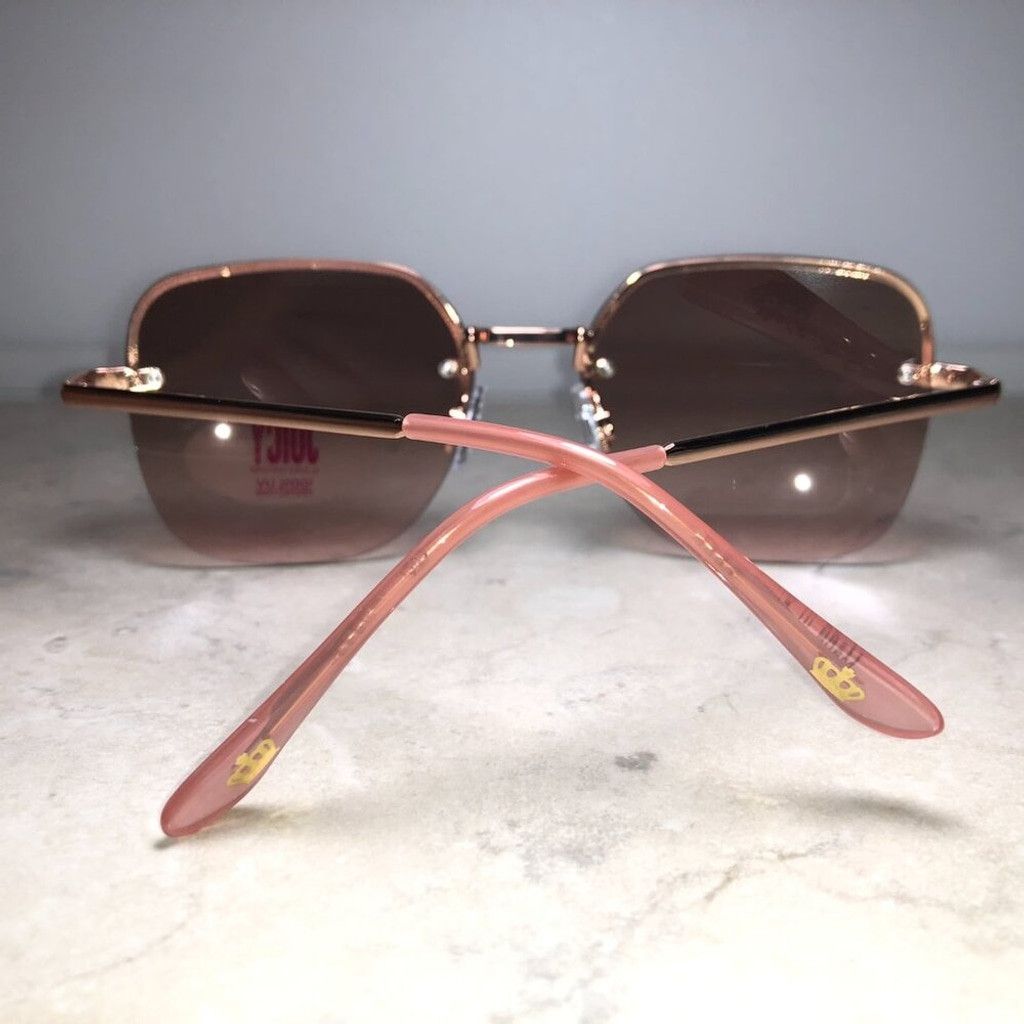 Juicy Couture Juicy Couture Oversized Pink & Brown Sunglasses Size ONE SIZE - 5 Thumbnail