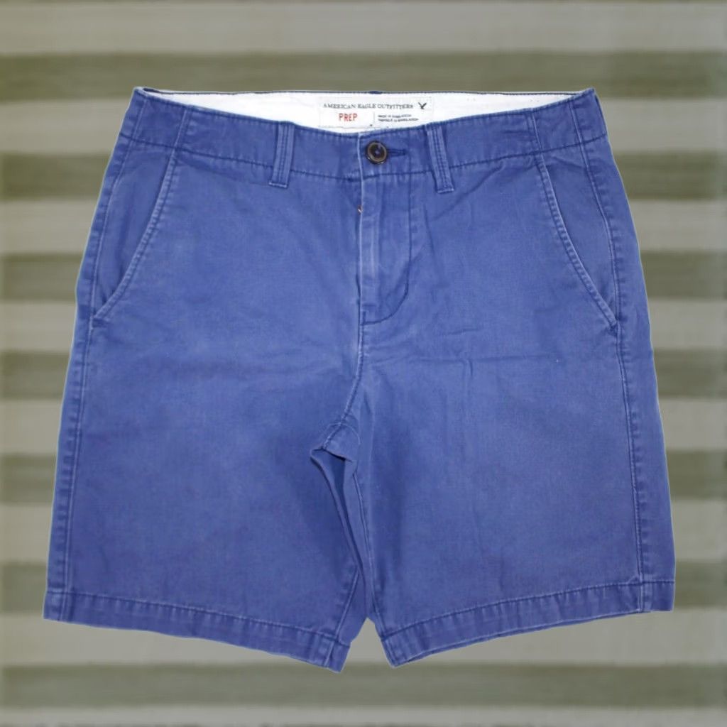 American Eagle Outfitters American Eagle Prep Fit Chino Shorts 9" Inseam Blue Men's 30 Size US 30 / EU 46 - 1 Thumbnail