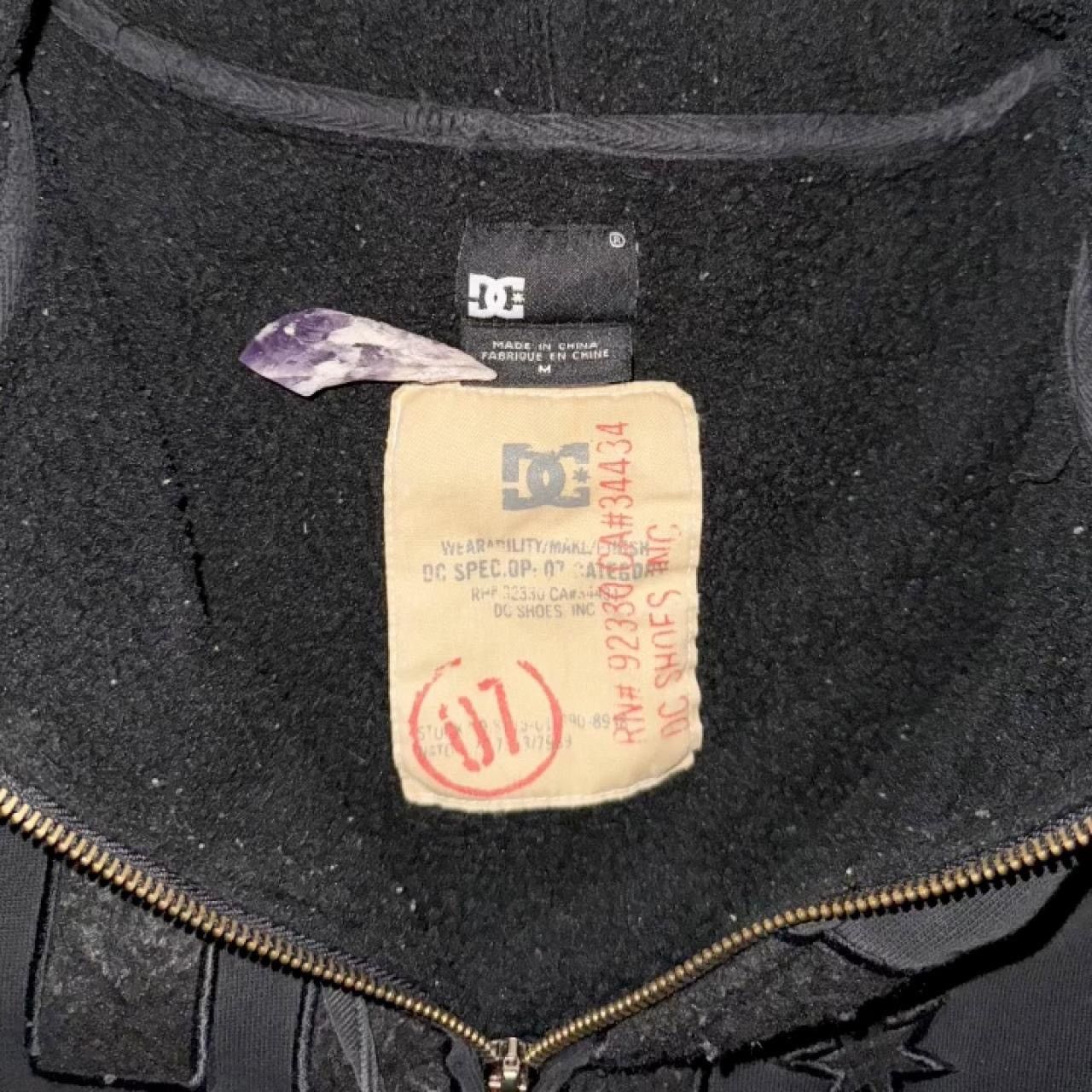 DC Vintage Y2K DC Shoe Co. Heavy Lined Trash Goth Zip Up Hoodie Size US M / EU 48-50 / 2 - 7 Thumbnail