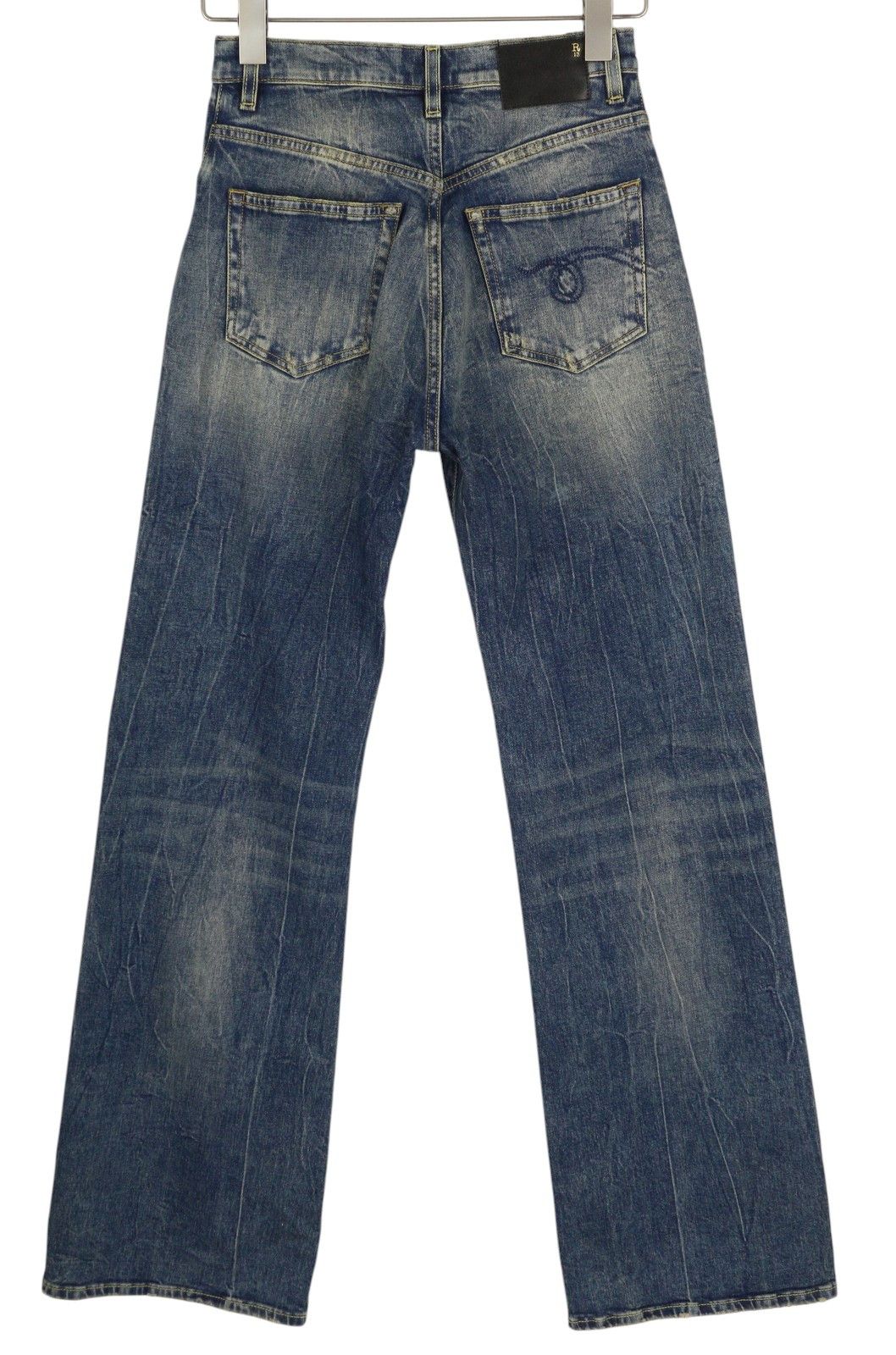 R13 JANE 25 Washed Blue Flared Zip Fly Kelly Stretch 84475 Size 25" / US 0 / IT 36 - 3 Thumbnail