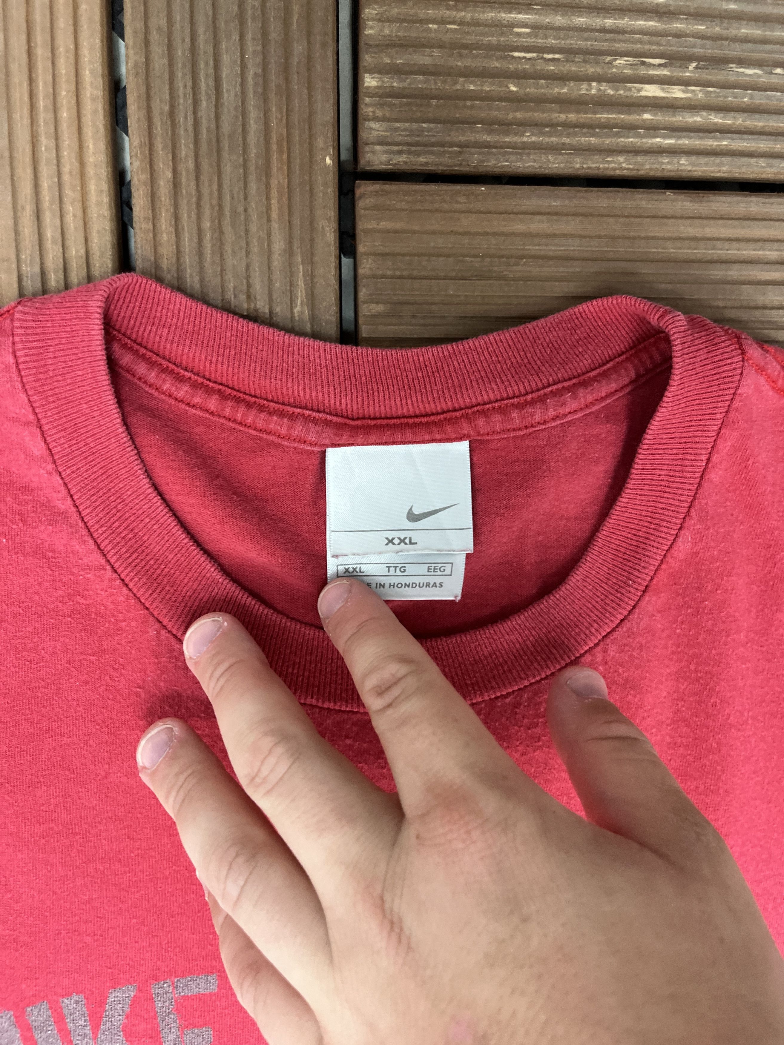 Nike × Vintage Nike Sports Vintage Red T-Shirt Tee Size US XXL / EU 58 / 5 - 5 Thumbnail