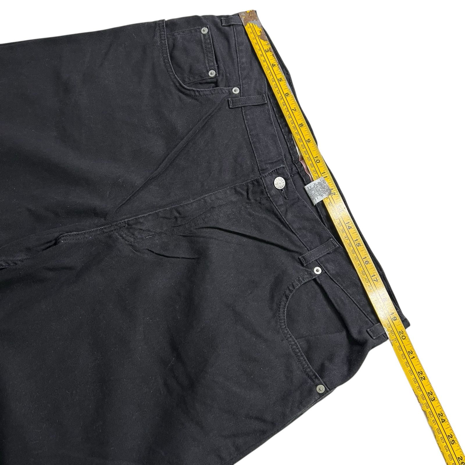 Faded Glory Vintage 90s Faded Glory Utility Black Denim Work Pants Sz 40 Size US 40 / EU 56 - 6 Thumbnail