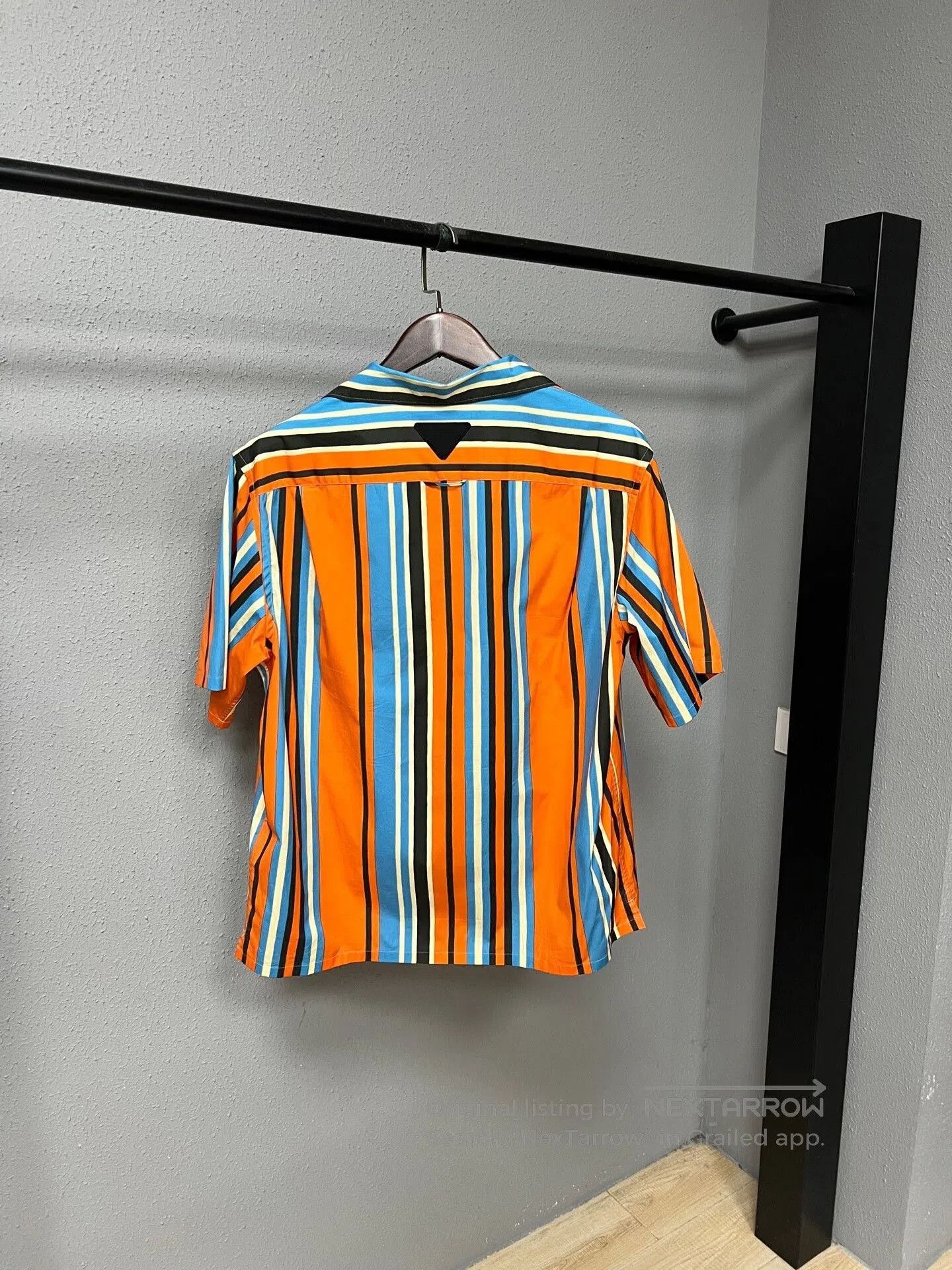 Prada prada striped short sleeve bowling shirt. Size US L / EU 52-54 / 3 - 2 Thumbnail