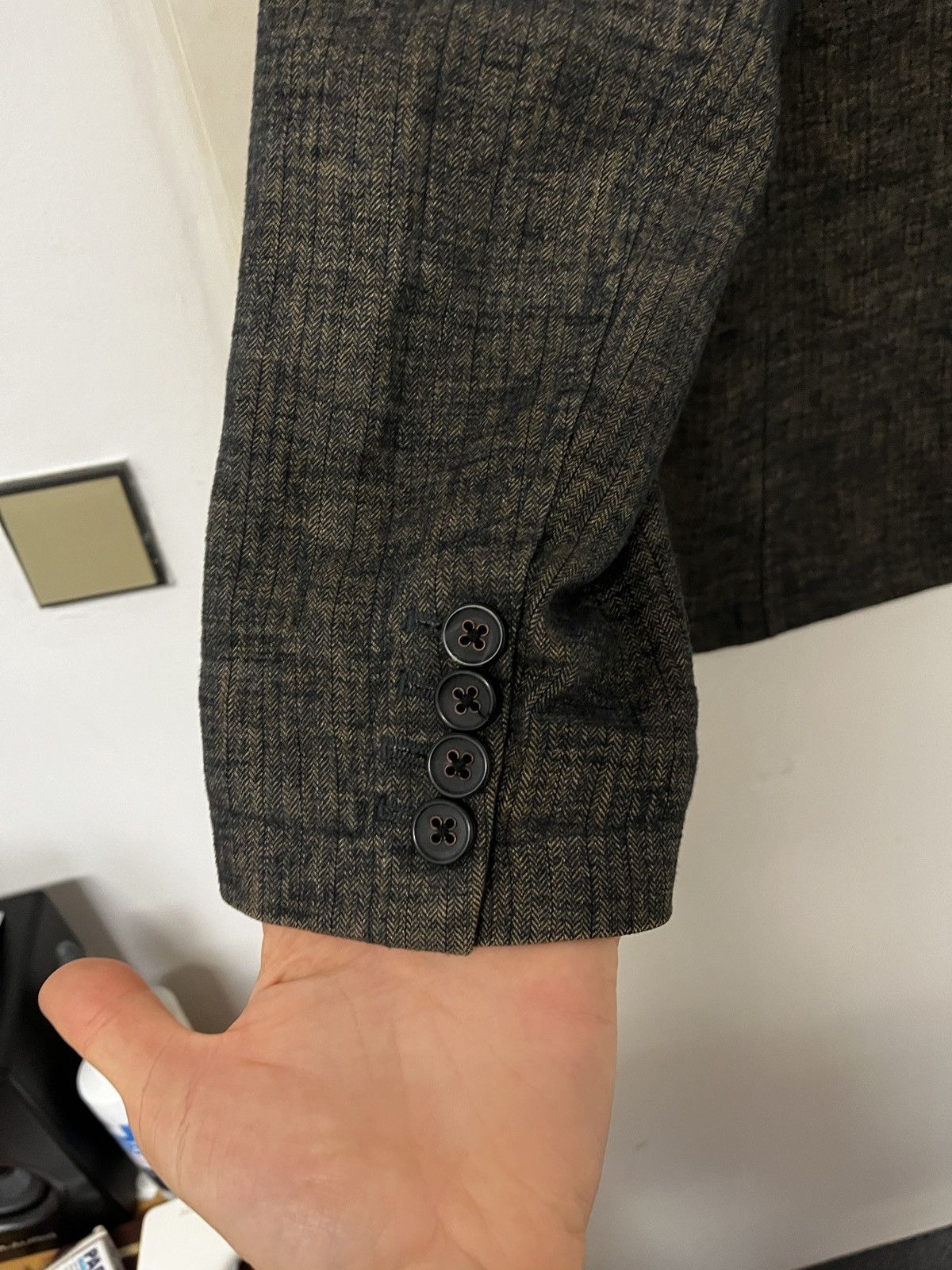 Hugo Boss Hugo Boss Deconstructed vintage handcrafted blazer Size 46S - 4 Thumbnail