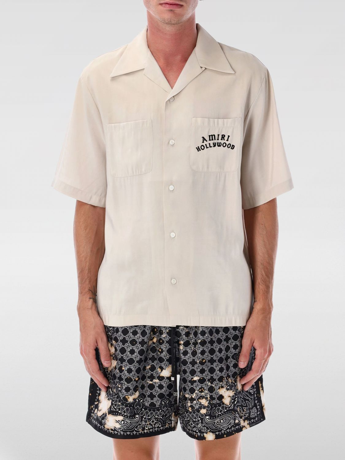 Amiri Amiri Shirt Men Yellow Cream Size US M / EU 48-50 / 2 - 1 Thumbnail