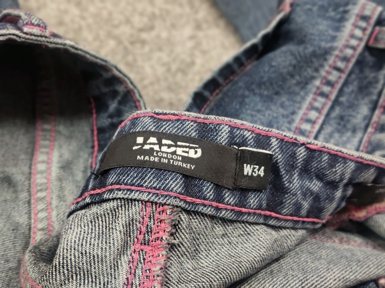 If Six Was Nine VTG Y2K Hysteric Glamour Style Baggy Flared Jeans low rise Size US 34 / EU 50 - 14 Thumbnail
