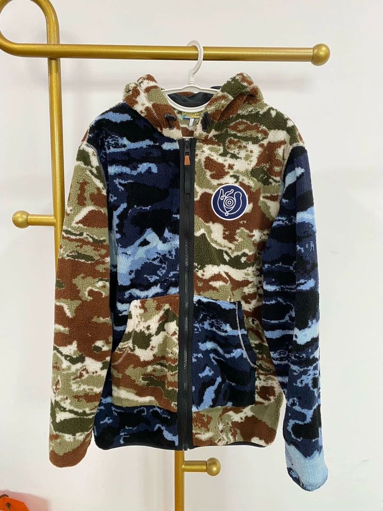 Loewe Loewe Eye series color matching camouflage plush hooded co Size M / US 6-8 / IT 42-44 - 1 Thumbnail