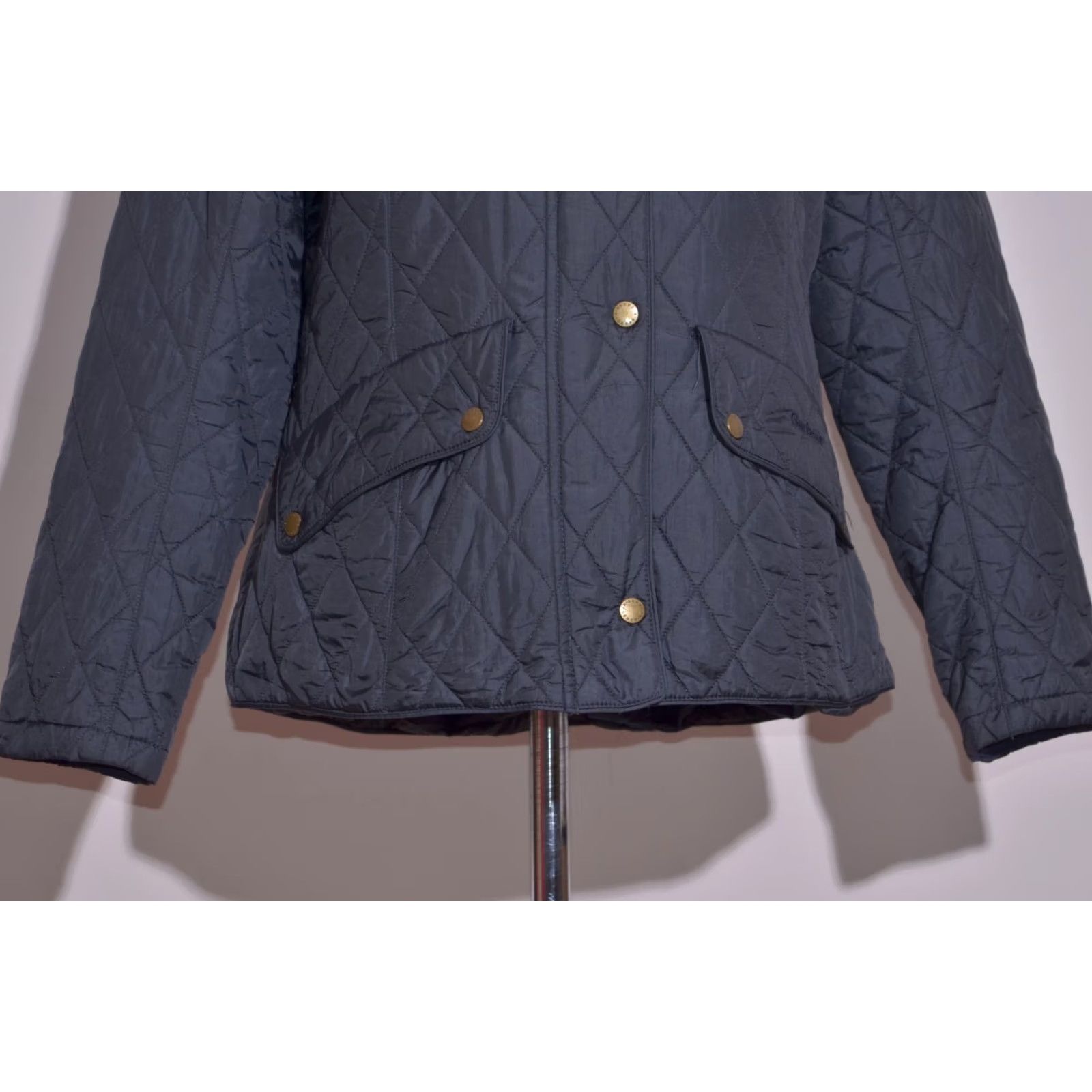 Barbour Barbour Flyweight Cavalry Quilt Jacket Women Dark Grey Lightweight Coat UK18 Size XXL / US 16-18 / IT 52-54 - 3 Thumbnail