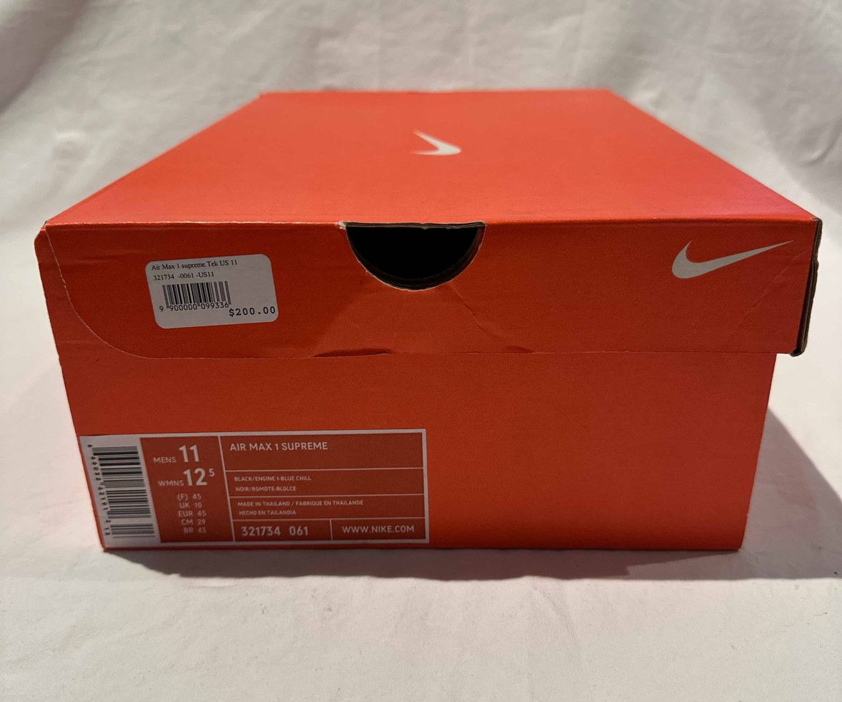 Nike × Supreme BRAND NEW *RARE* NIKE AIR MAX 1 SUPREME "TECH-PACK 1" SZ 11 Size US 11 / EU 44 - 9 Thumbnail