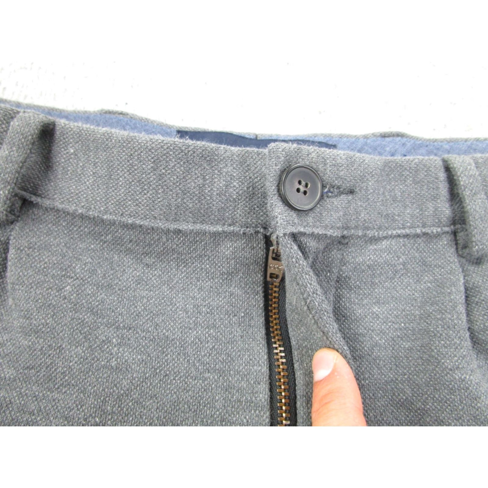 Harris Wharf London Harris Wharf London Pants Mens 36x28 Gray Preppy Academia Business Casual Dress Pants Straight Pockets IT 52 Vintage No Size US 36 / EU 52 - 7 Thumbnail