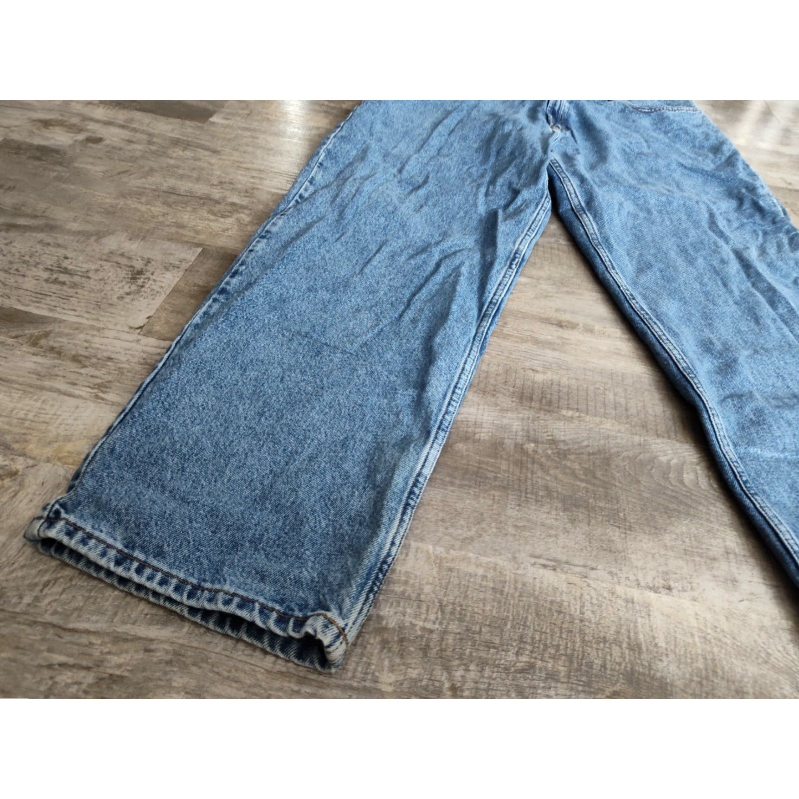 Tommy Hilfiger Vintage Tommy Hilfiger Denim Jeans Men 42x32 Wide Leg Flag Logo 90s Y2K Blue Size US 42 / EU 58 - 7 Thumbnail