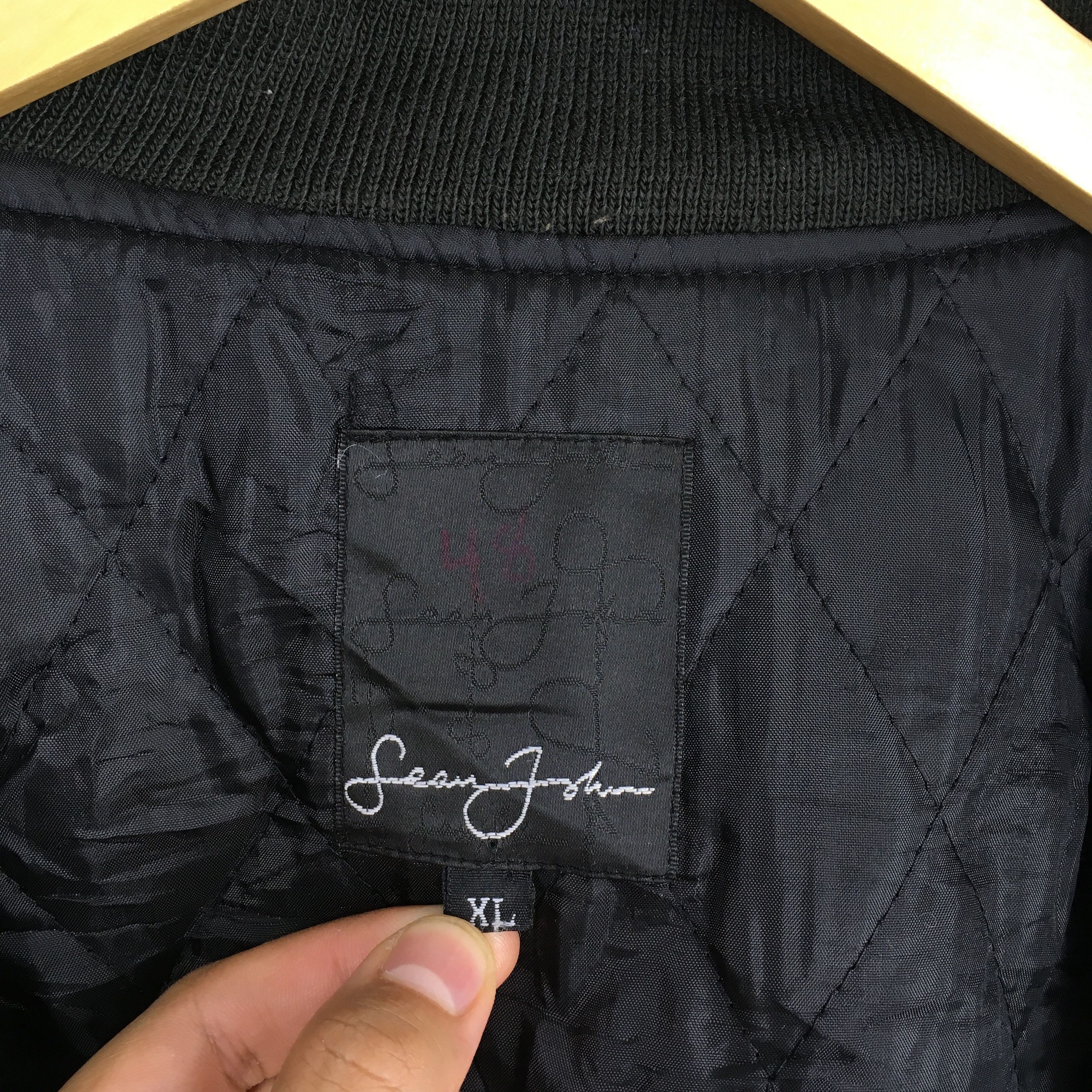 Sean John Vintage 90s Sean John Wool Varsity Leather Jacket XLarge Size US XL / EU 56 / 4 - 8 Thumbnail