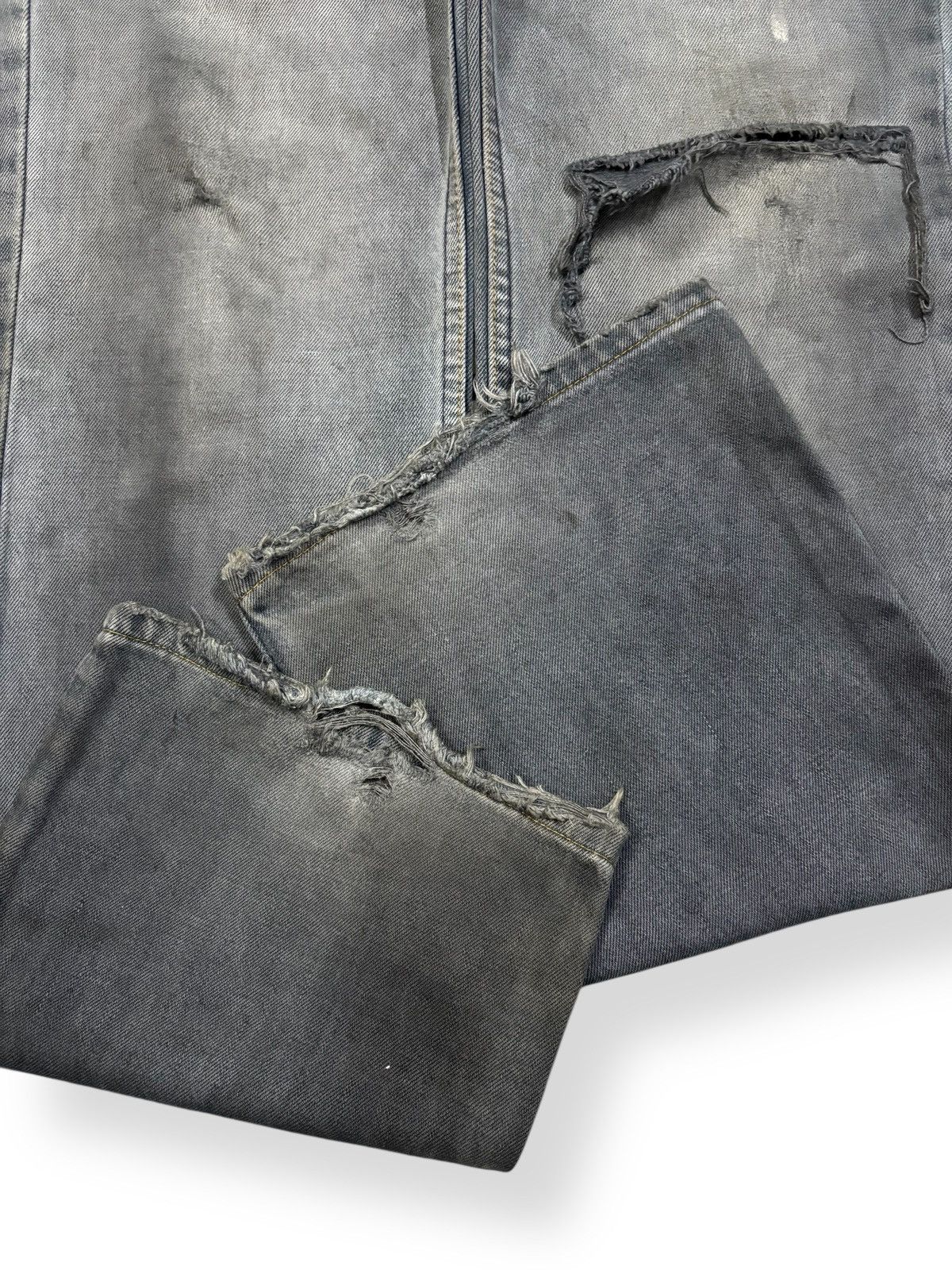 Levi's Vintage 90s Levis 517 Blue-Gray Faded Flare Distressed Jeans Size US 33 - 11 Thumbnail