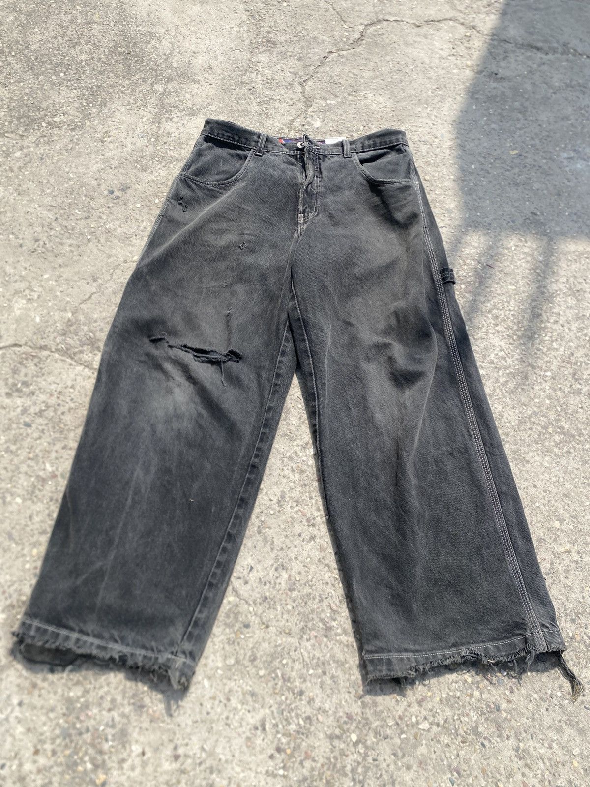 JNCO JNCO Jeans Y2K 90S Size 34W/30L Jet Black XXL Pockets Size US 34 / EU 50 - 15 Thumbnail