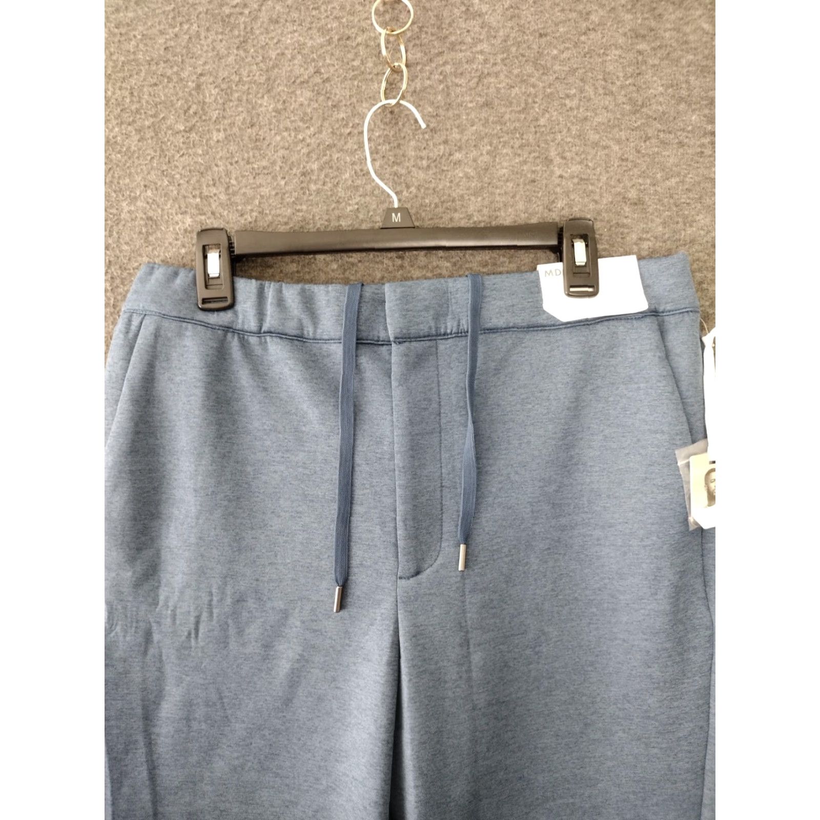 Vintage Stylus Ladarius Campbell Drawstring Solid Grey Sweatpants Jogger Pants M Men Regular Inseam 27in Gray/Cotton Blend Pockets Elastic Waist Vintage No Size US 31 - 3 Thumbnail
