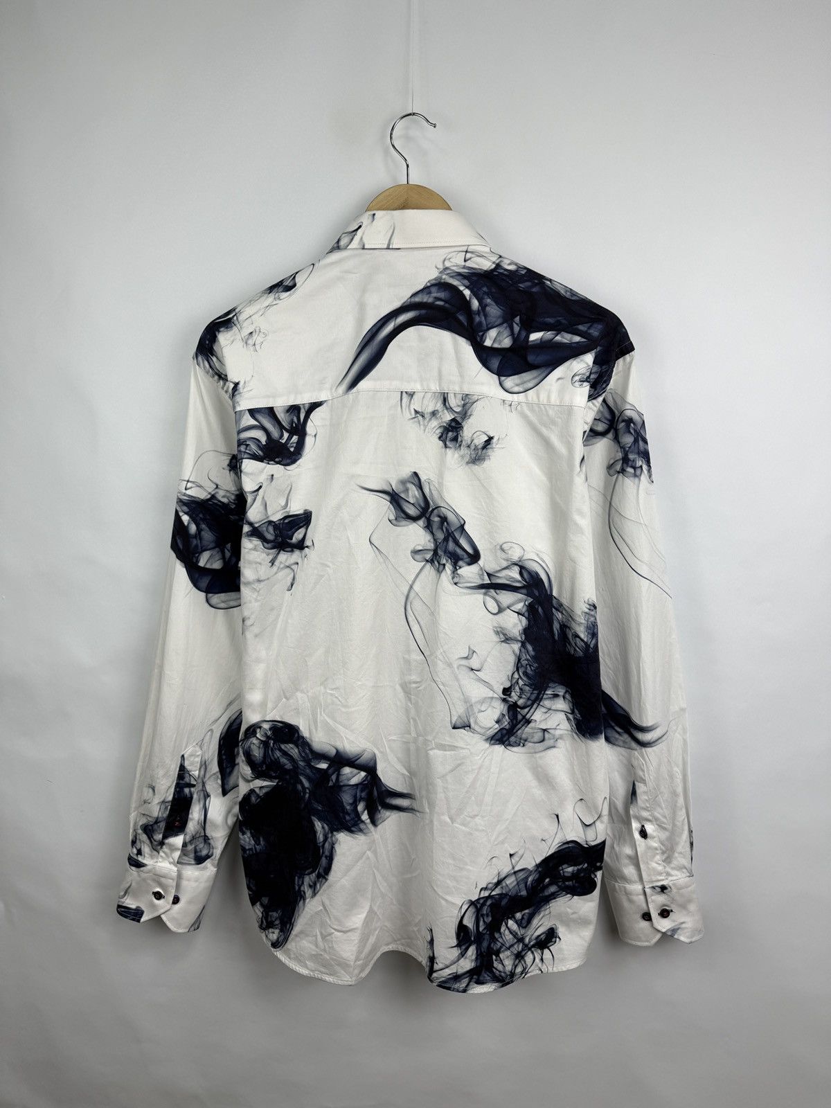 Other 🇬🇧 Claudio Lugli Couture Smoke Ink Print Shirt Luxury Rare Size US XL / EU 56 / 4 - 8 Thumbnail