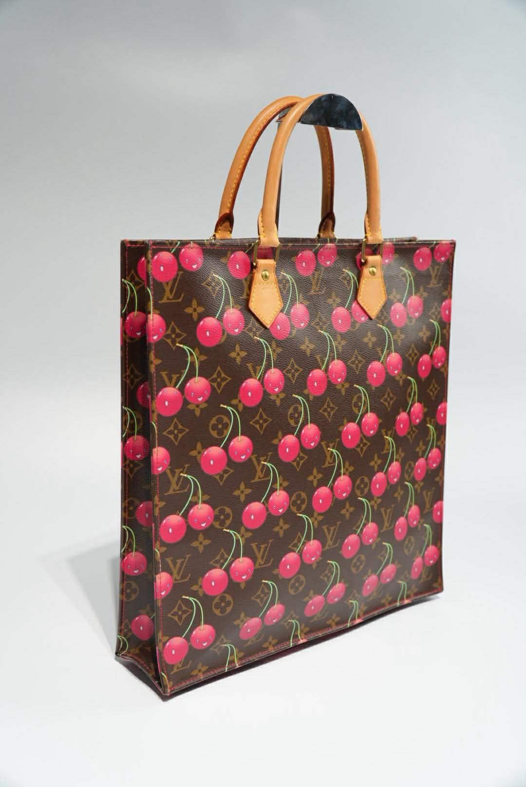 Louis Vuitton × Takashi Murakami Louis Vuitton Limited Edition Monogram Cerises Sac Plat Tote Size ONE SIZE - 4 Thumbnail